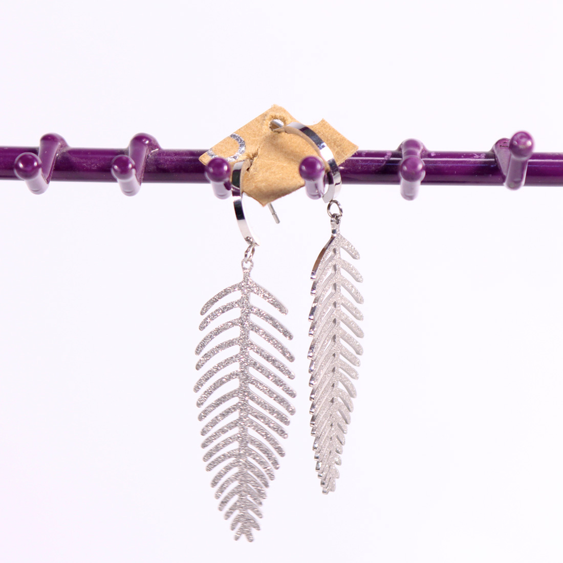 Bracelet et boucles d'oreille en acier  - Vue 2 - 