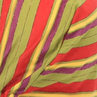 Haut de maillot de bain à rayures multicolores - Femme - Emprunte - Taille 40 - Photo 3