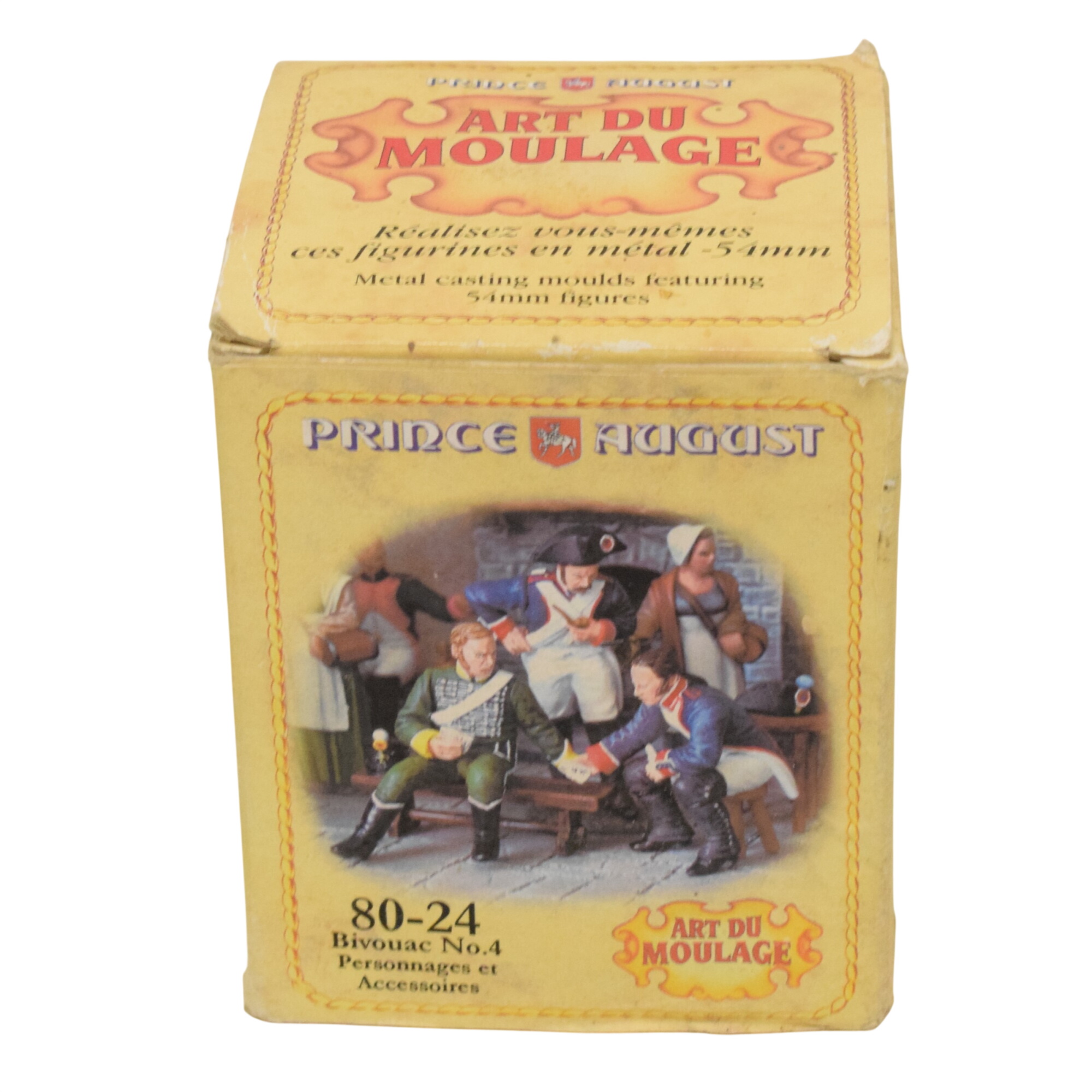Boite contenant 3 moules à figurines en plomb le bivouac N° 4 par Prince August  -  reconditionné disponible sur Label Emmaüs