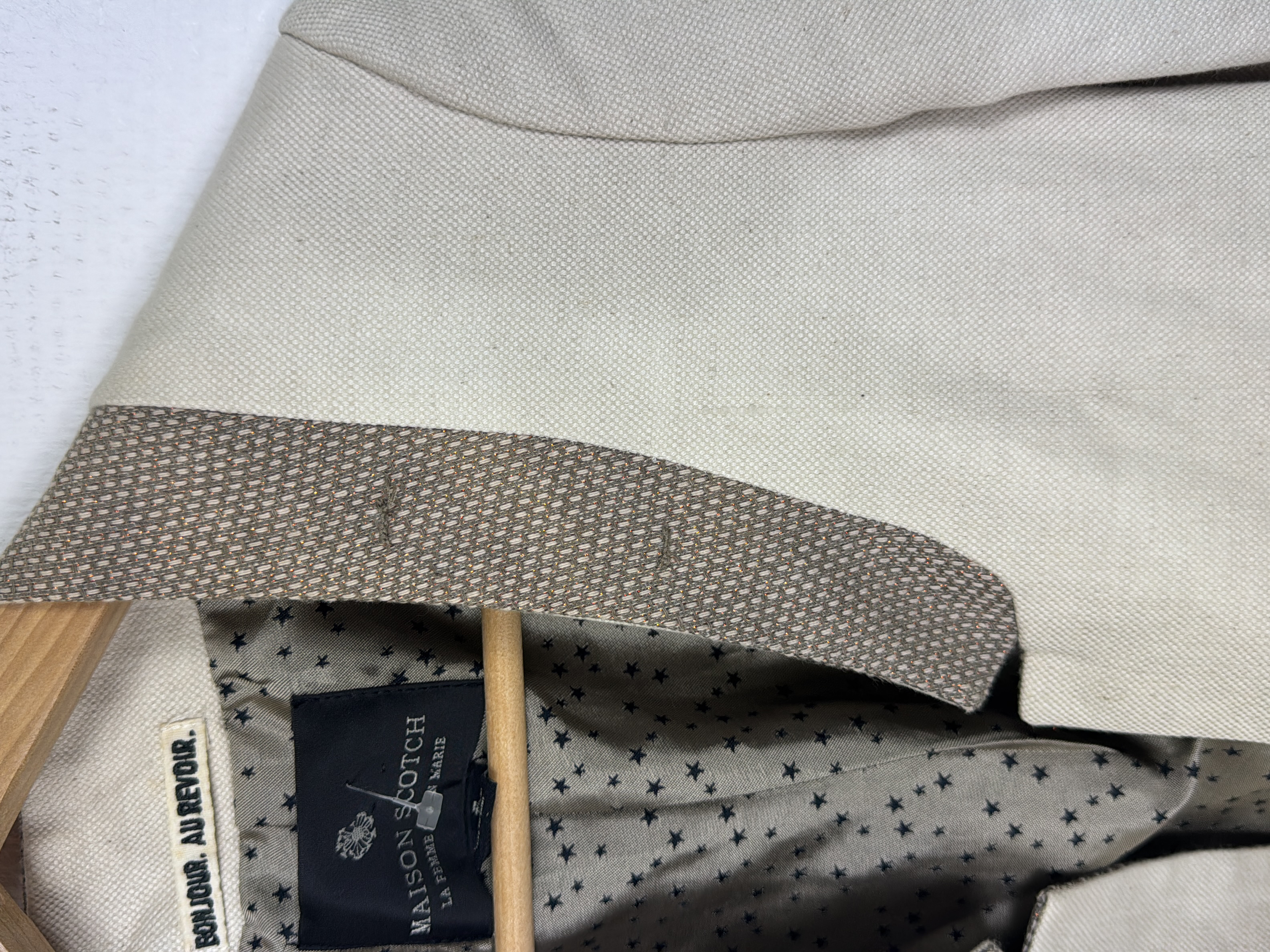 Blazer Maison scotch Beige Lin S - Photo 2