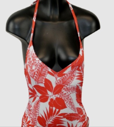 Bluelobster - Maillot de bain couleur brique à motifs fleurs 1pièce - T36/38 - Photo 1