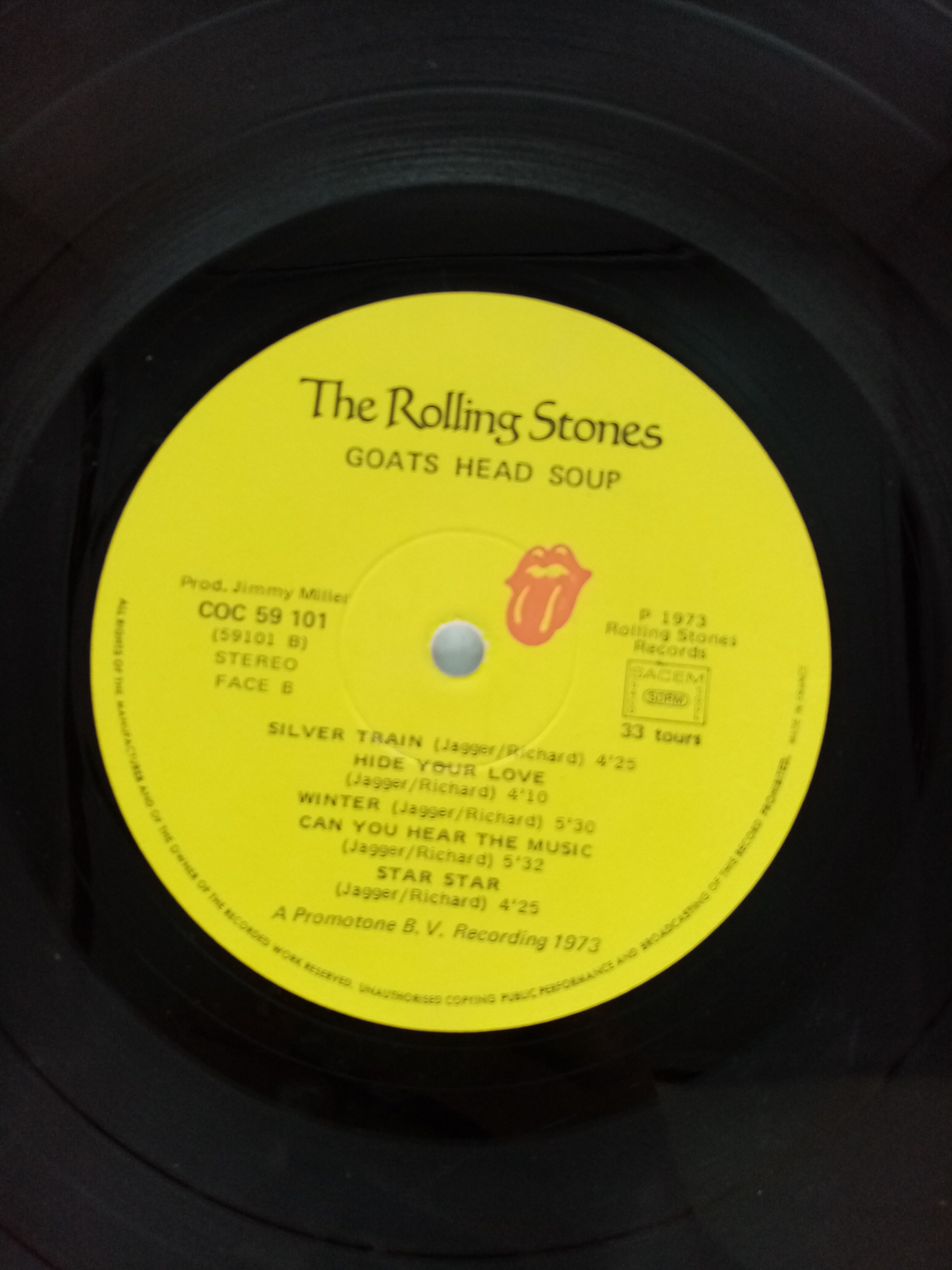 Album vinyle The Rolling Stone "Goats Head Soup" de 1973  - Vue 10 - 