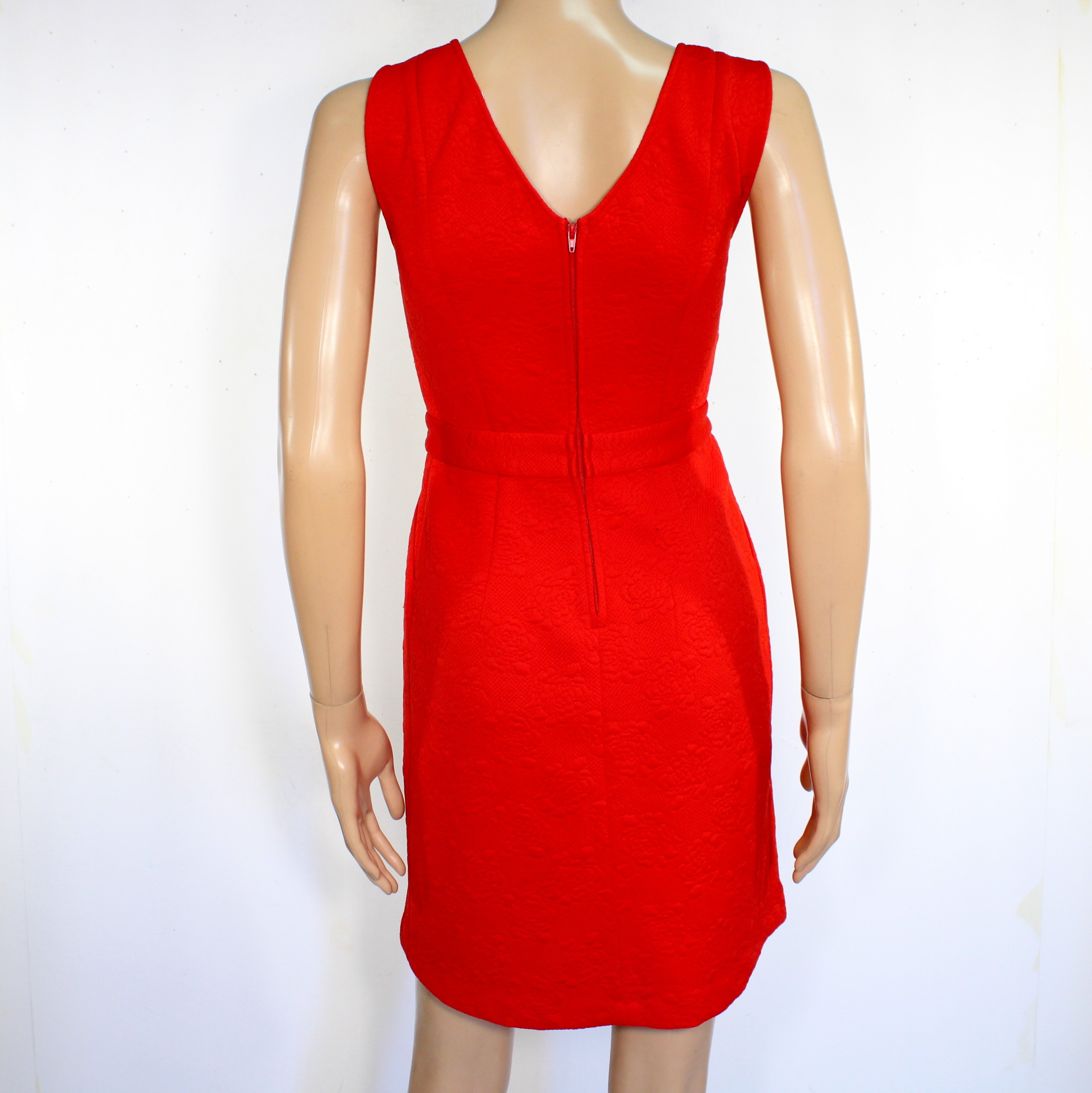Robe Courte Rouge Vif NAF NAF Taille XS Bon état - Vue 4 - 