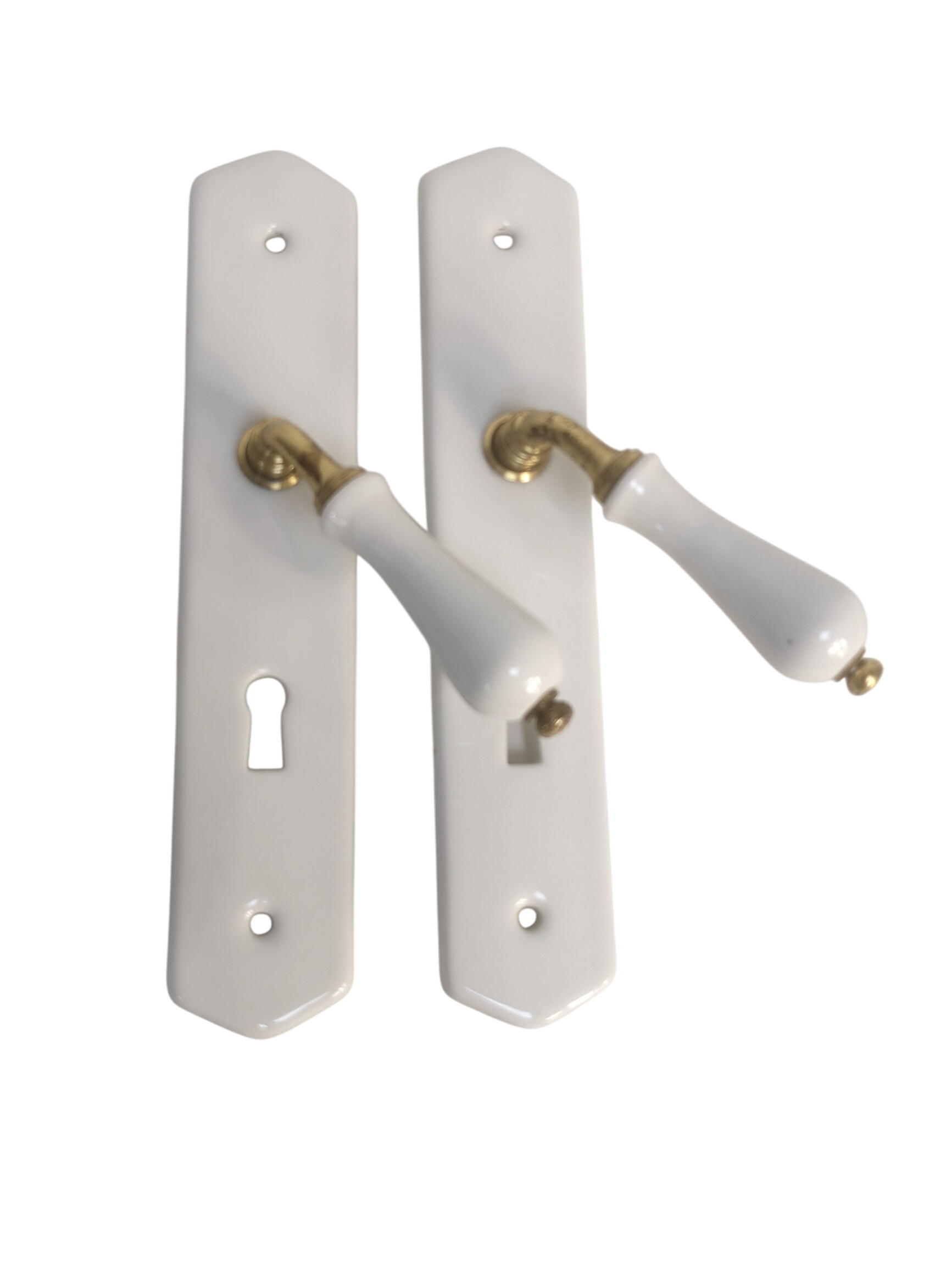 Poignées de porte en céramique style rétro - Photo 0