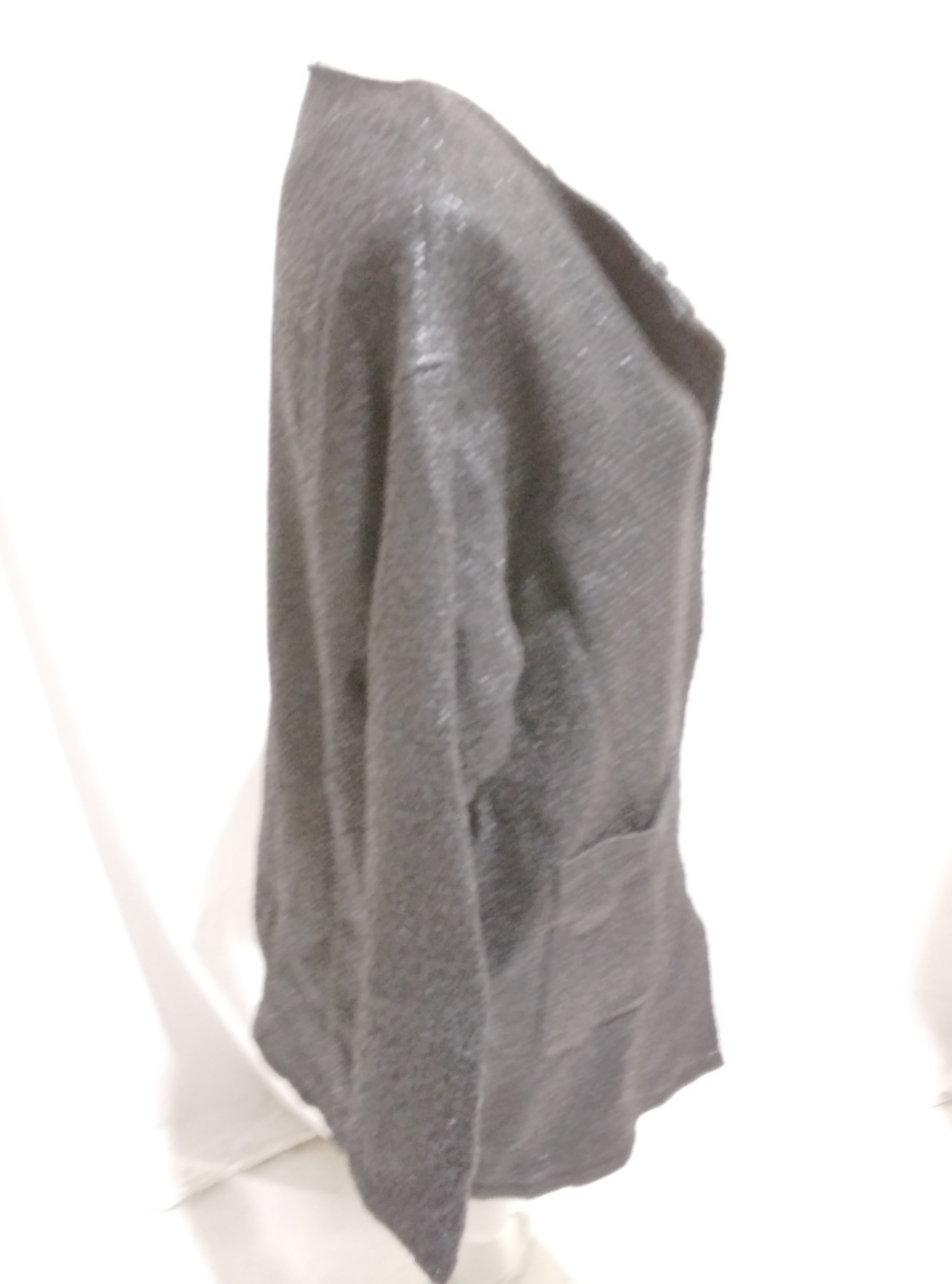 Manteau noir avec col en fausse fourrure noire, Molly Bracken - M  - Vue 9 - 