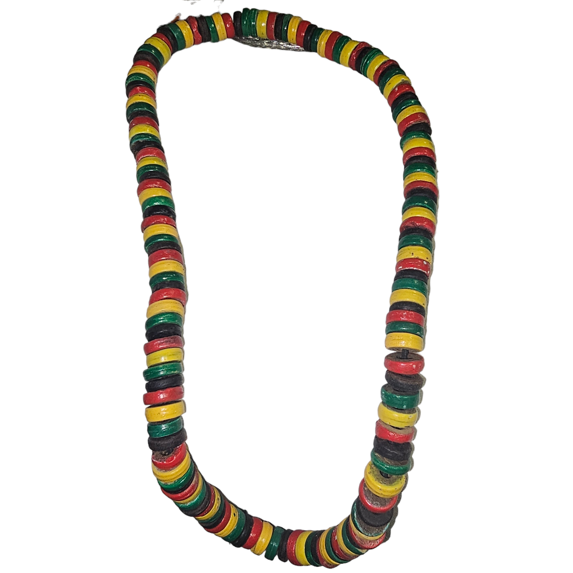 Collier Rasta de qualité (céramique enrobage peinture émaillée) Très bon état - Vue 5 - 