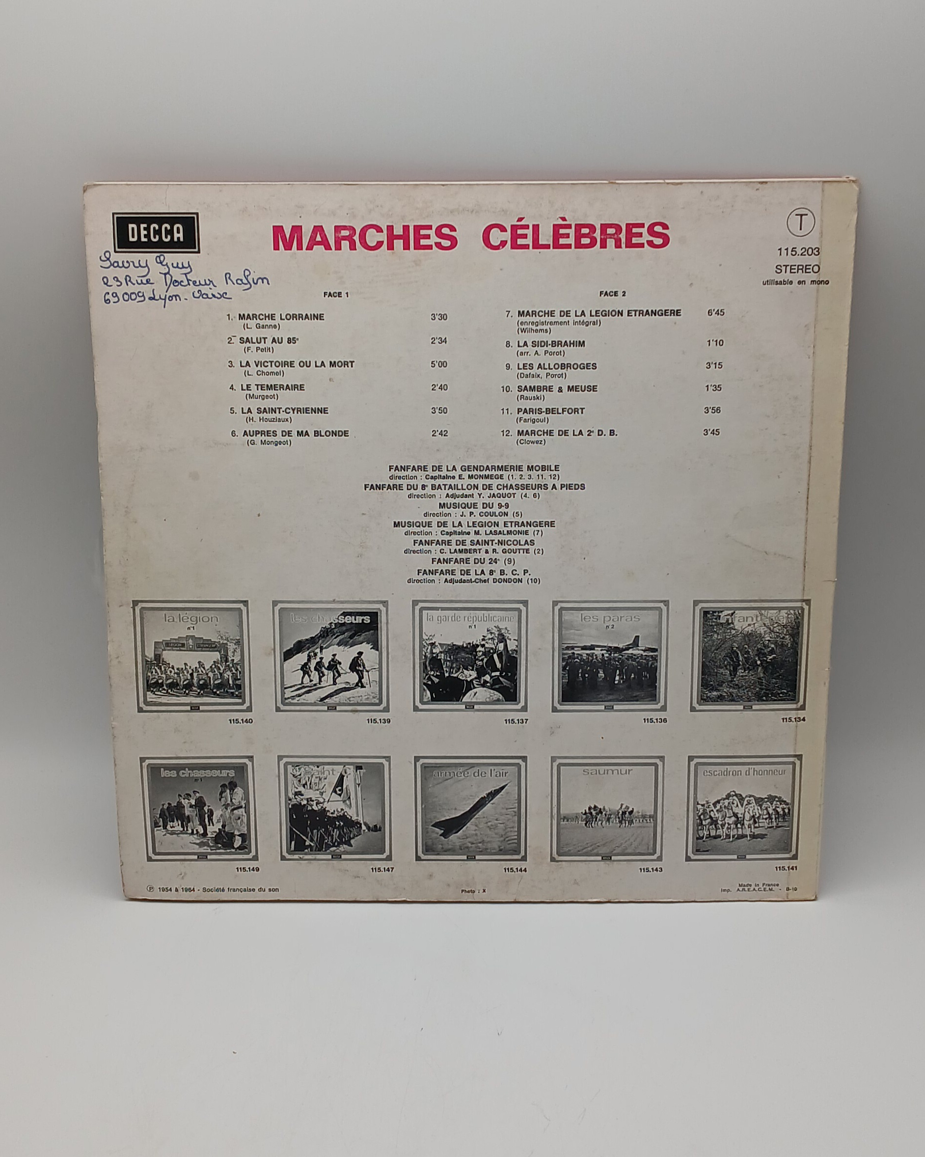 Lot de 2 Vinyles : Musiques Militaires & Fanfares  - Vue 5 - 