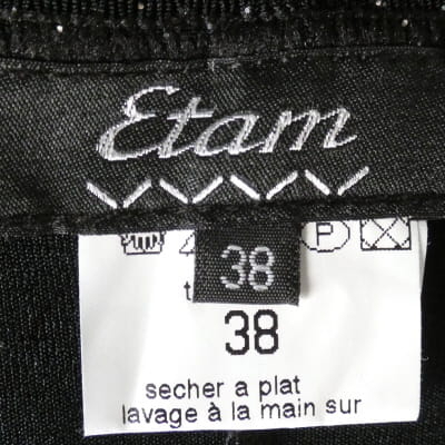 Robe noire avec paillettes - Femme - ETAM - Taille 38 - Photo 4