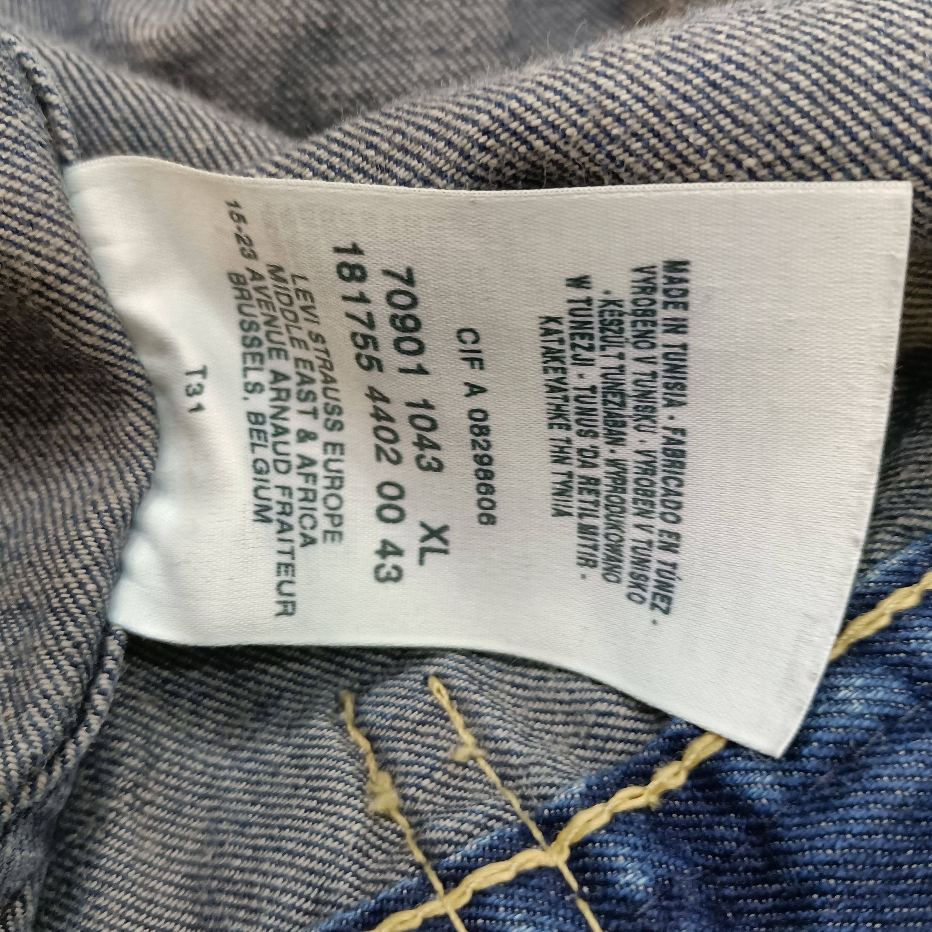 Veste en jean homme - Levi Strauss & Co. - Taille XL - Photo 4