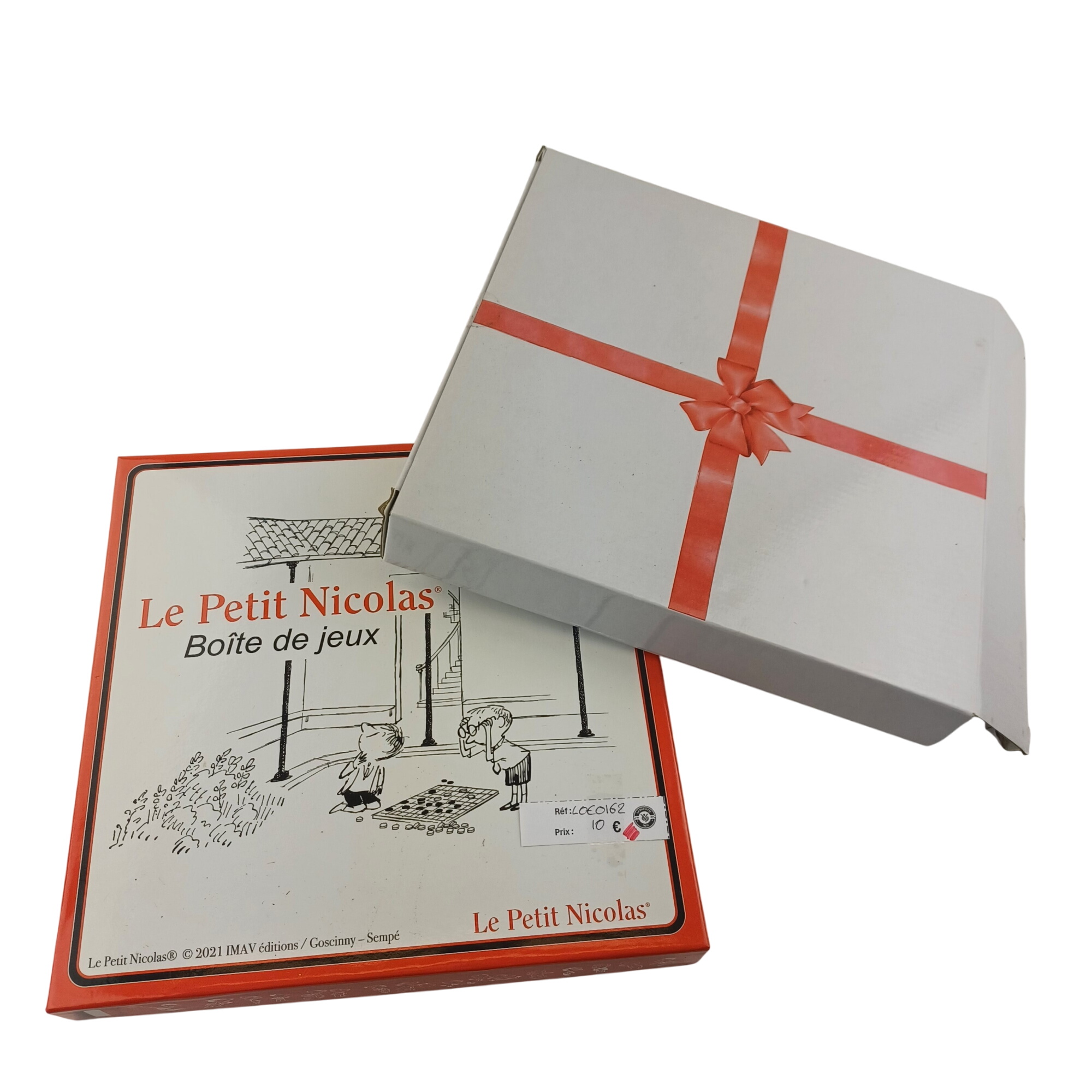 Le Petit Nicolas Boîte de jeu avec Gaemon, jeu de l'oie, jeu de dames et petits chevaux Très bon état -  reconditionné disponible sur Label Emmaüs