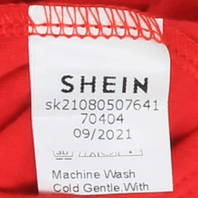 Robe de noël rouge imprimée flocons et écritures - bébé - Shein - taille 18 mois - Photo 3