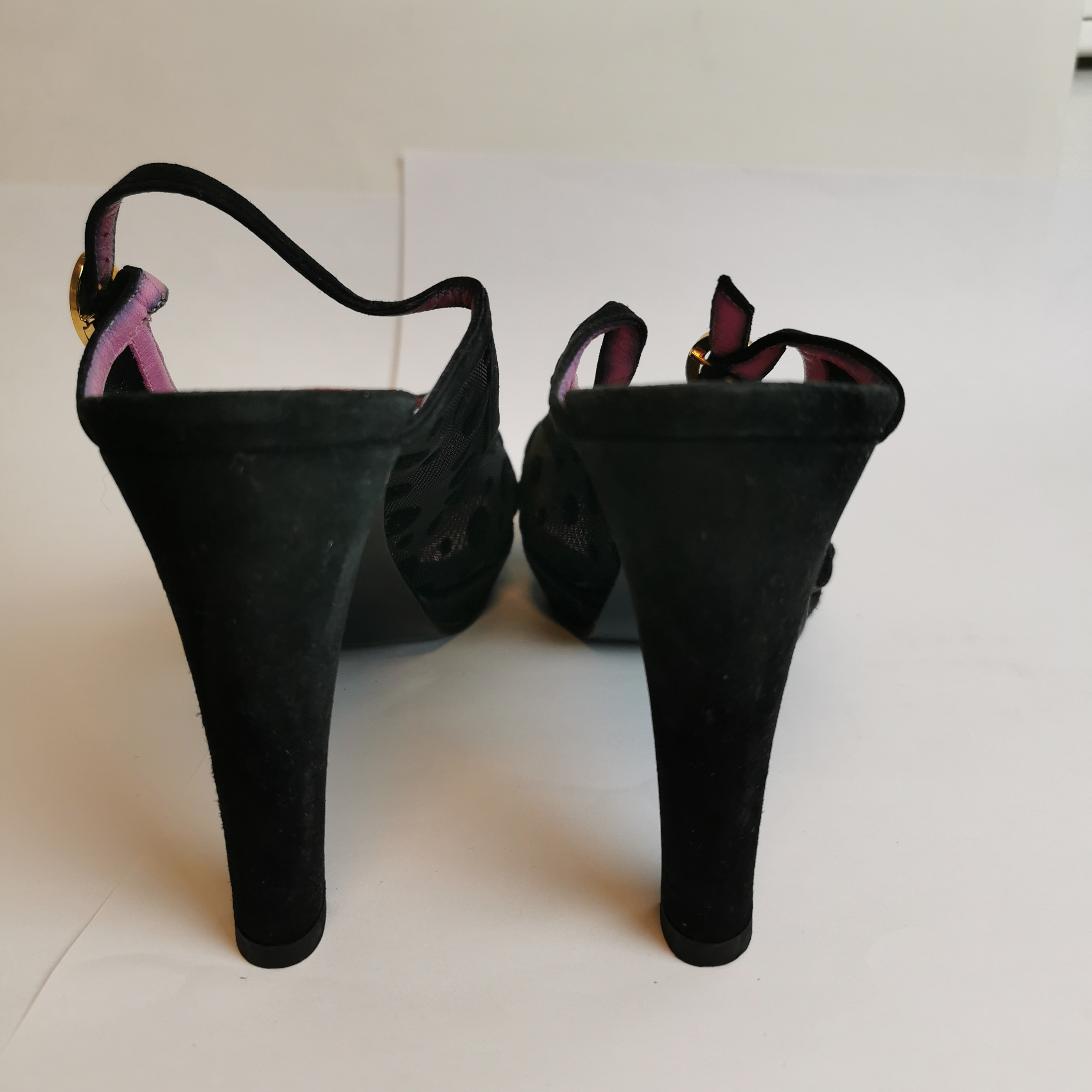Escarpin SONIA RYKIEL 37 noir & rose persan - Photo 4