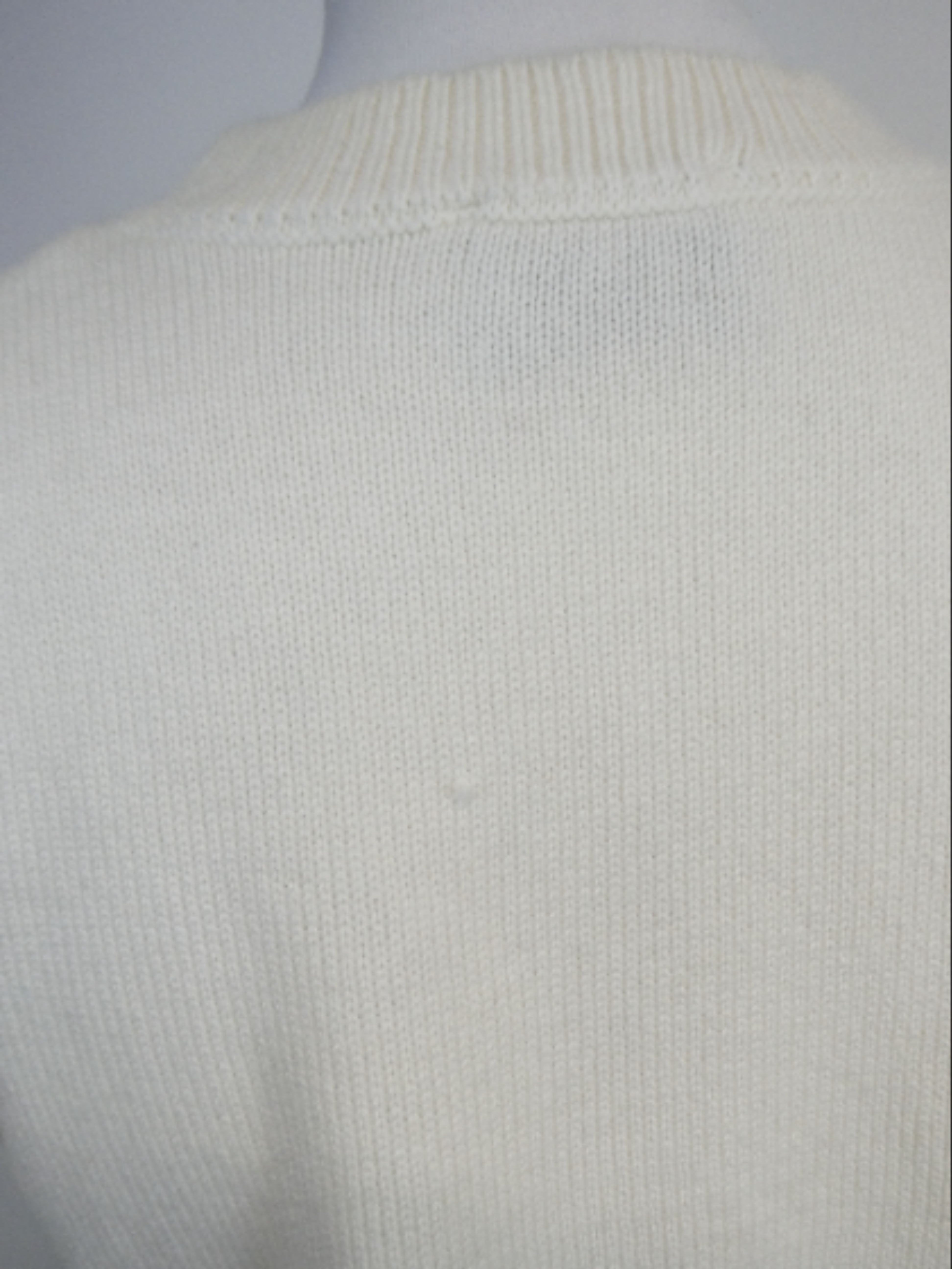 Prada - Pull blanc en laine - 34/XS/S - Photo 7