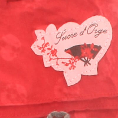 Jupe Bordeaux imprimée - fille - sucre d'orage - Taille 3 ans - Photo 2