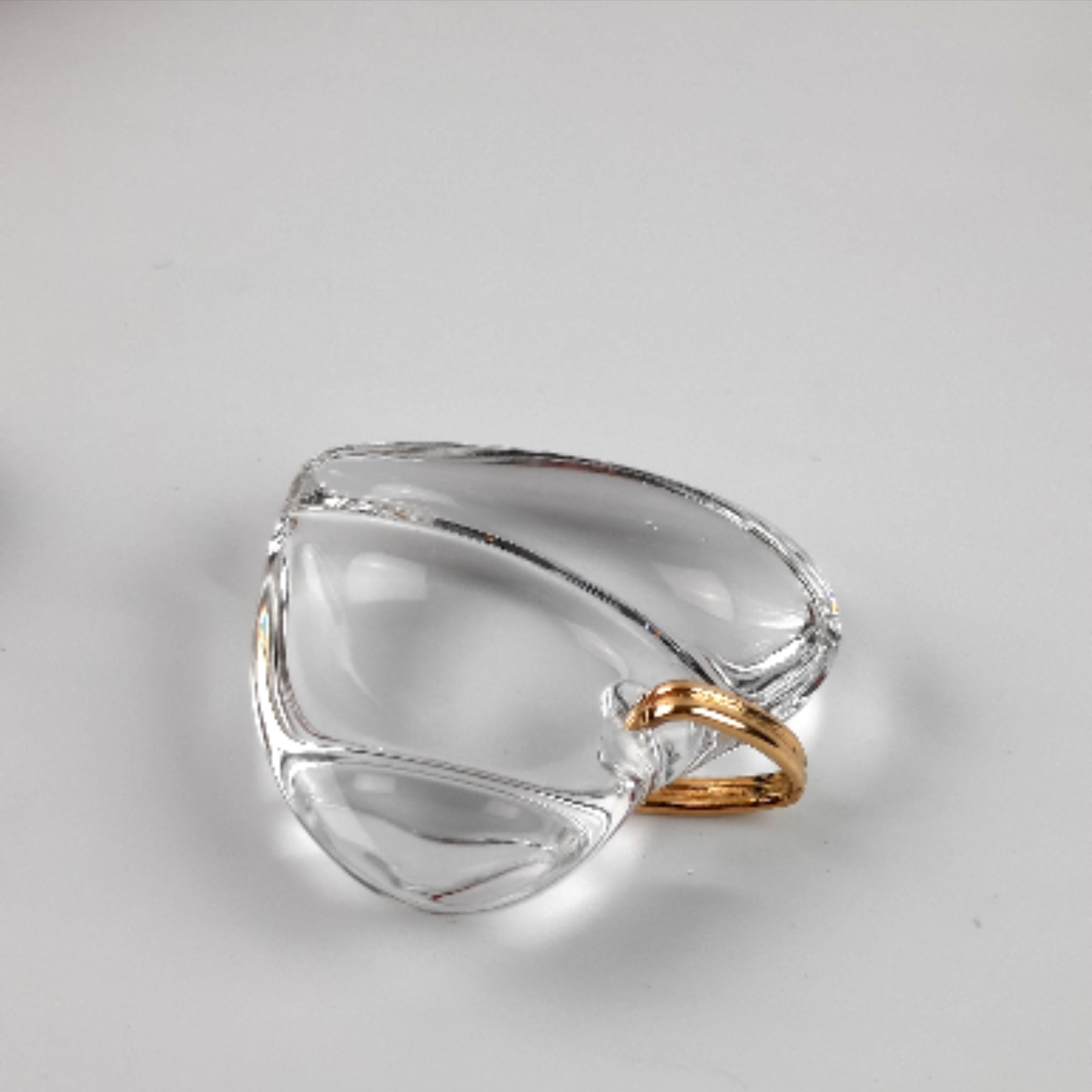 Pendentif Cœur+ pochette de Baccarat - Bon état - Photo 4