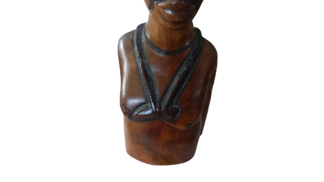 Statue en bois africaine 36 cm - Photo 6