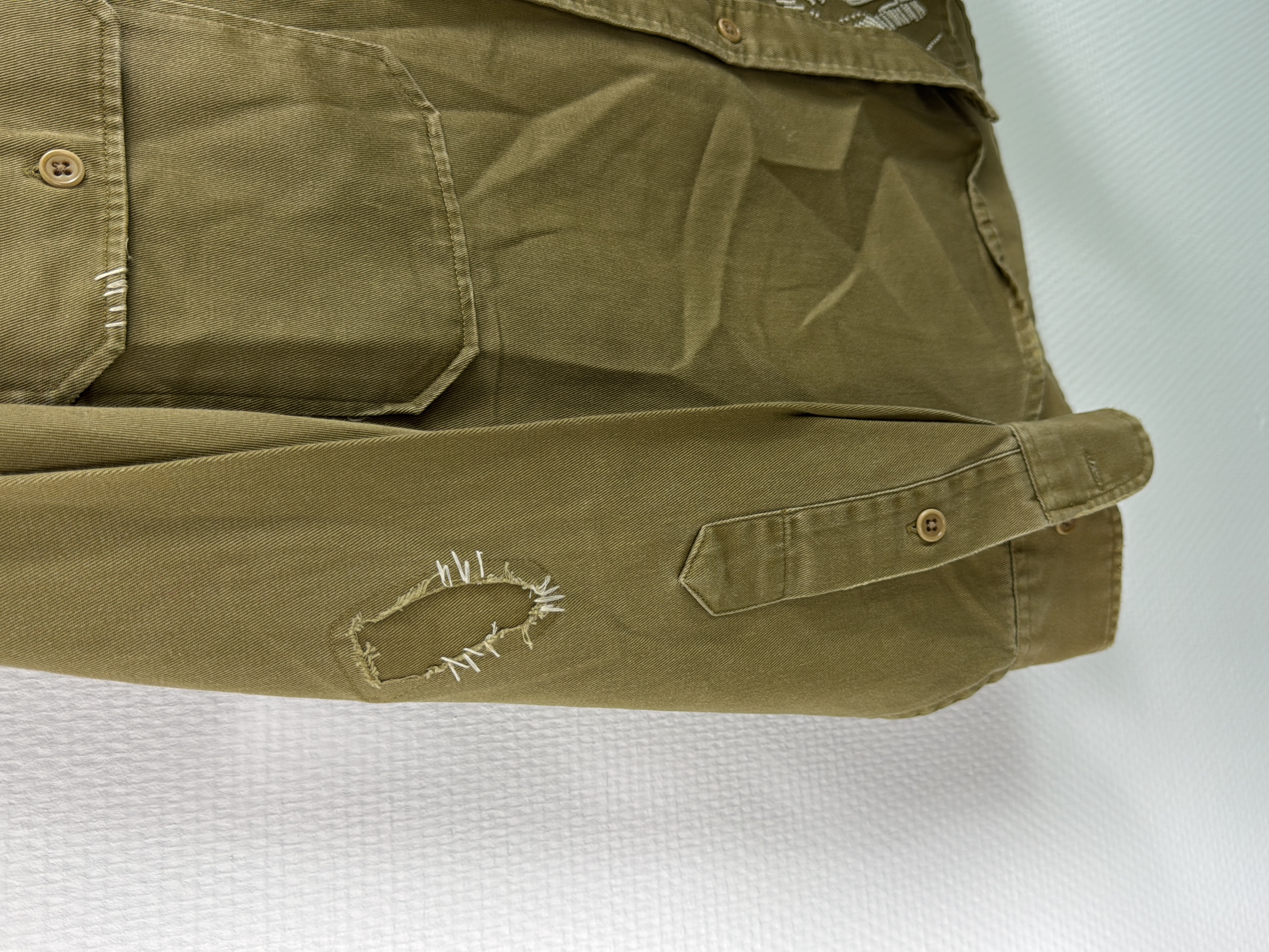 Veste Chemise Polo Ralph Lauren kaki motifs 👕 - Photo 5