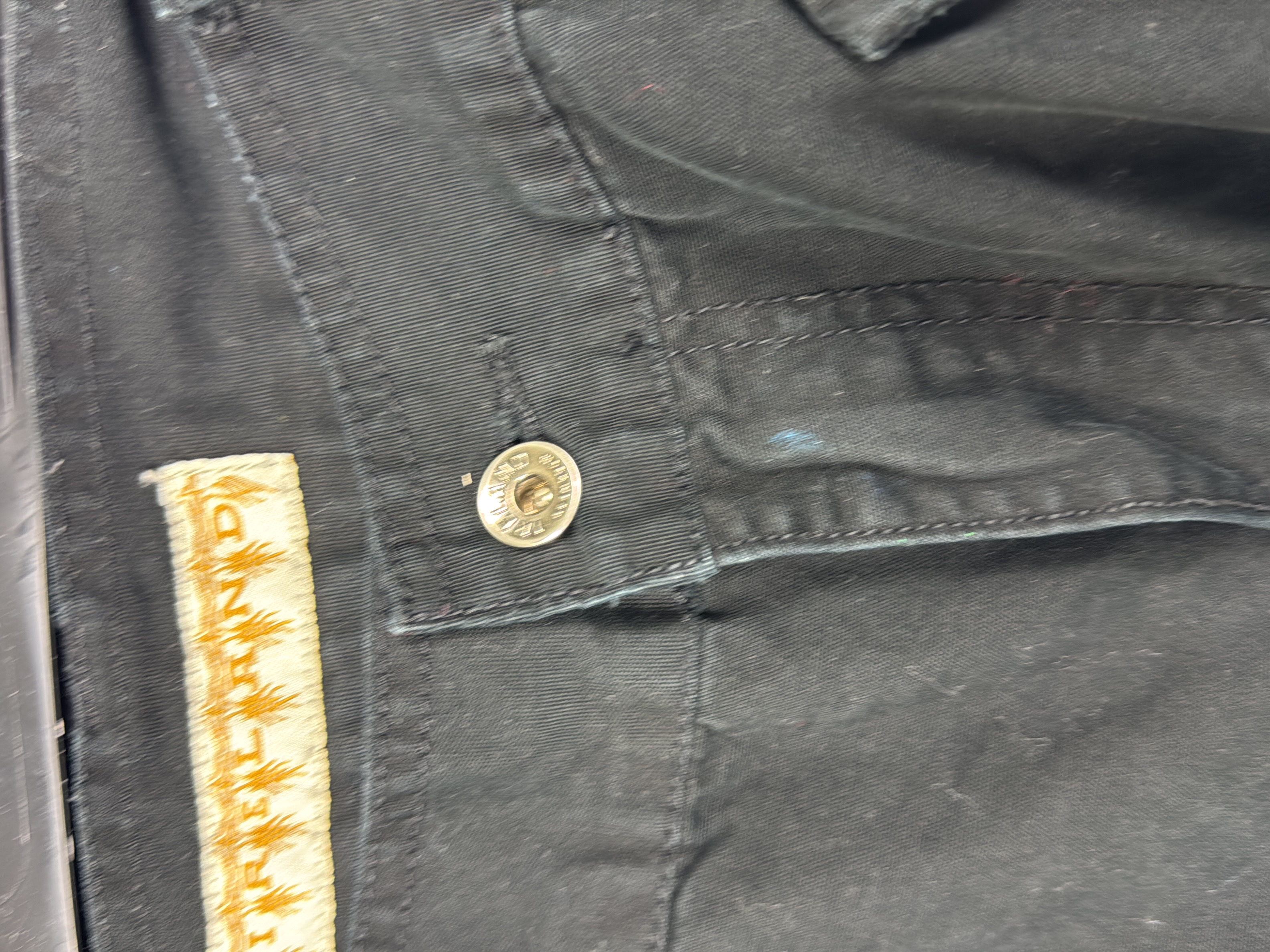 Pantalon cargo noir brodé Ireland 👖 M - Photo 3