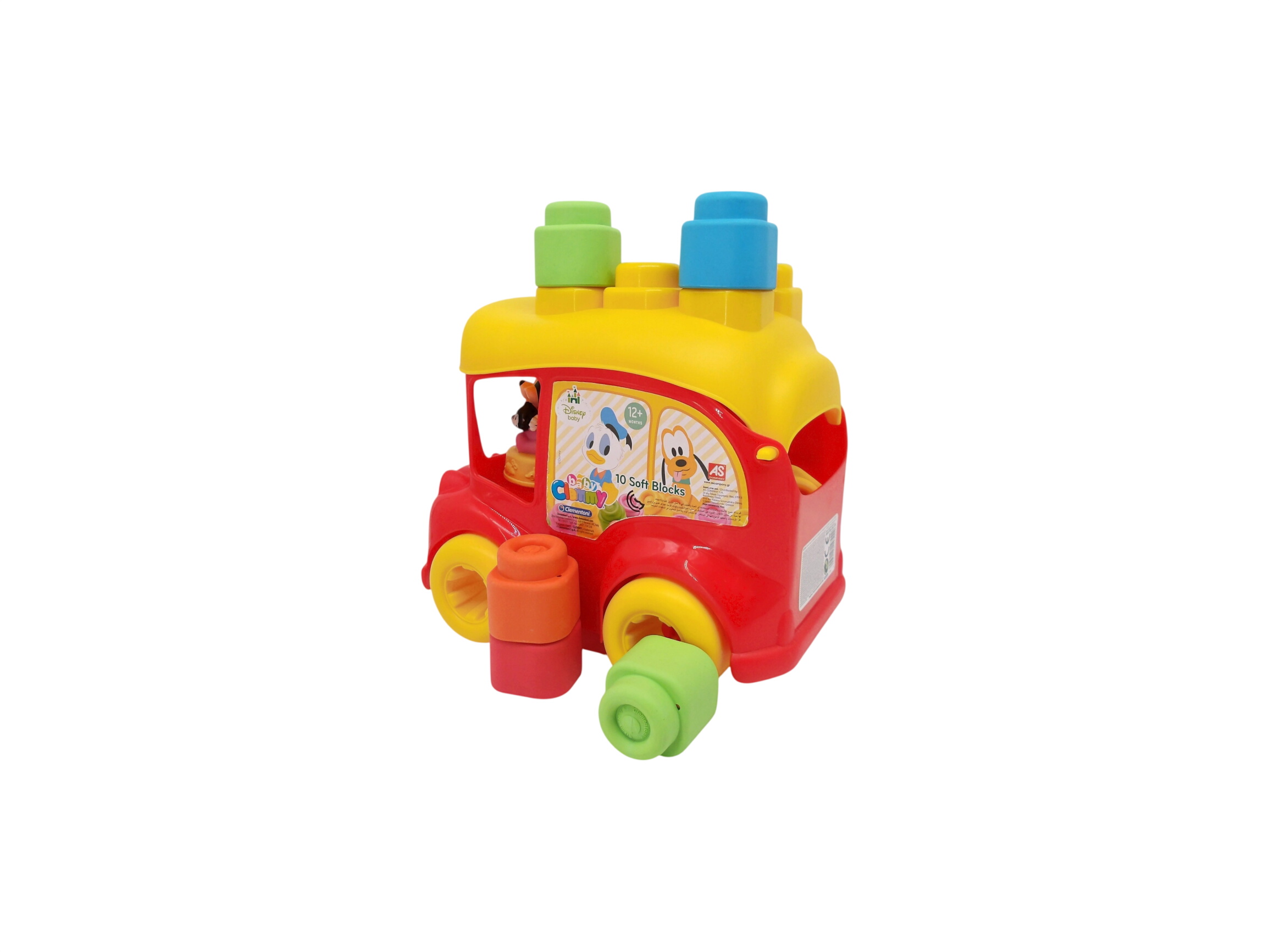 Baby Clemmy - Le bus Disney - 10 cubes souples Très bon état -  reconditionné disponible sur Label Emmaüs