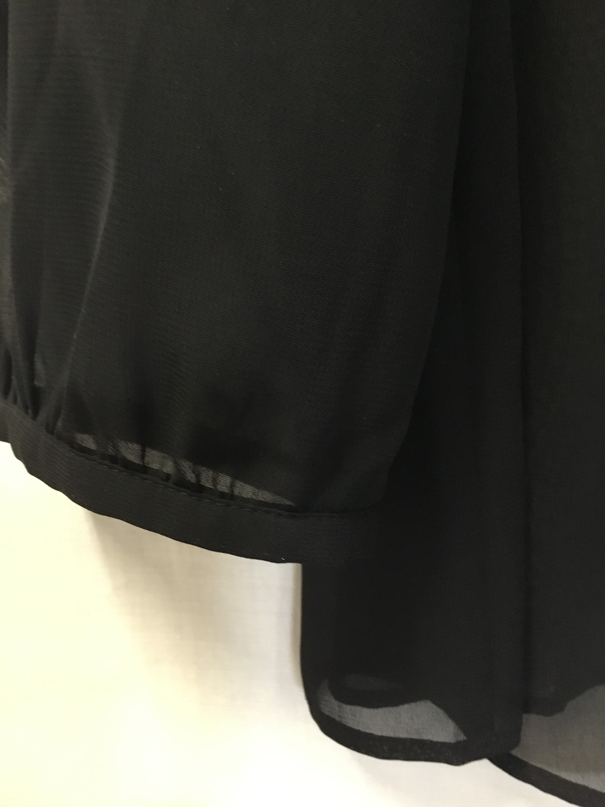 Chemisier noir en tulle « Laurent Clement » T44  - Vue 4 - 