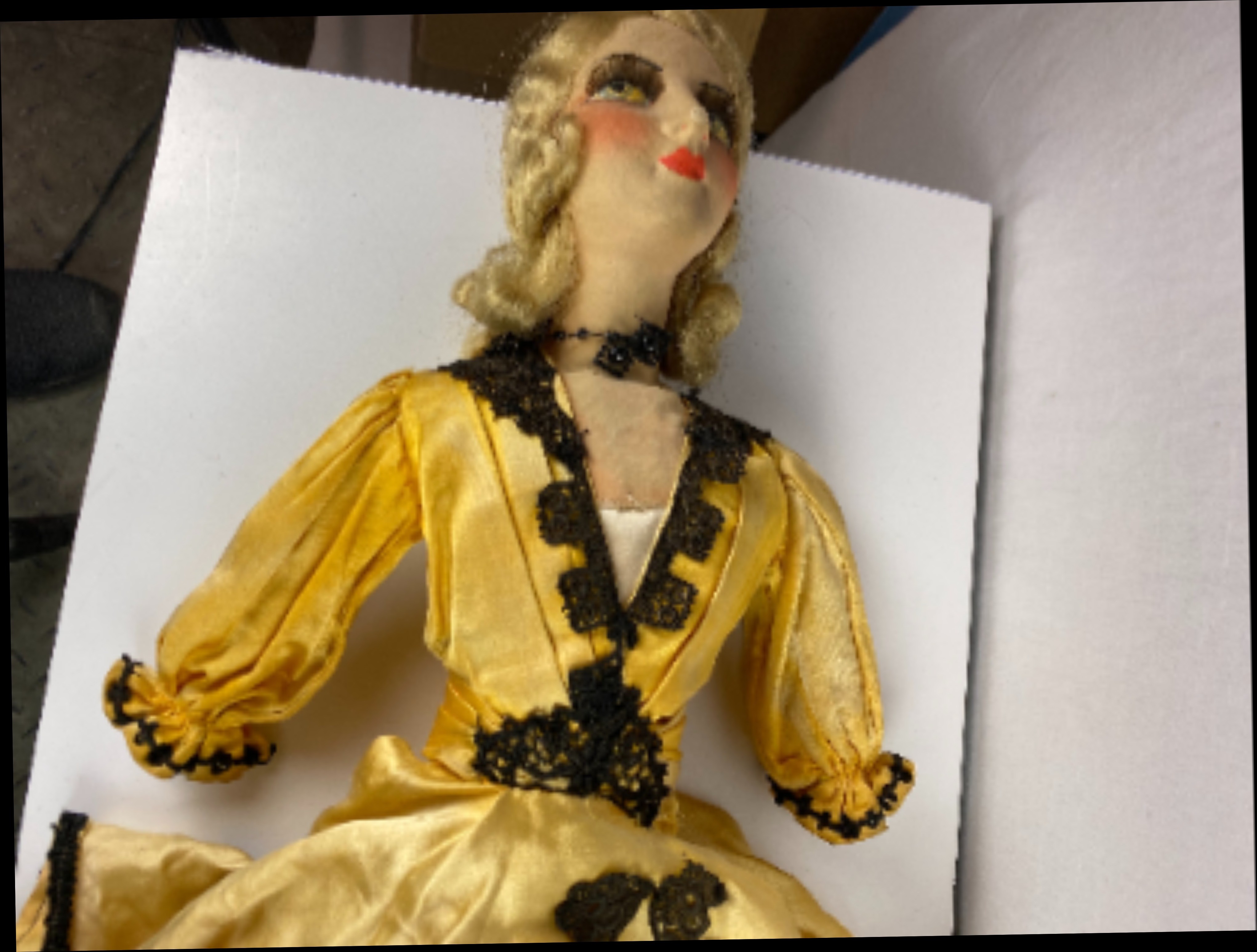 Ancien Mannequin Poupée De Décoration 1900-1910 - Lambert Paris, Rue Pierre Pullet, Avec Pied