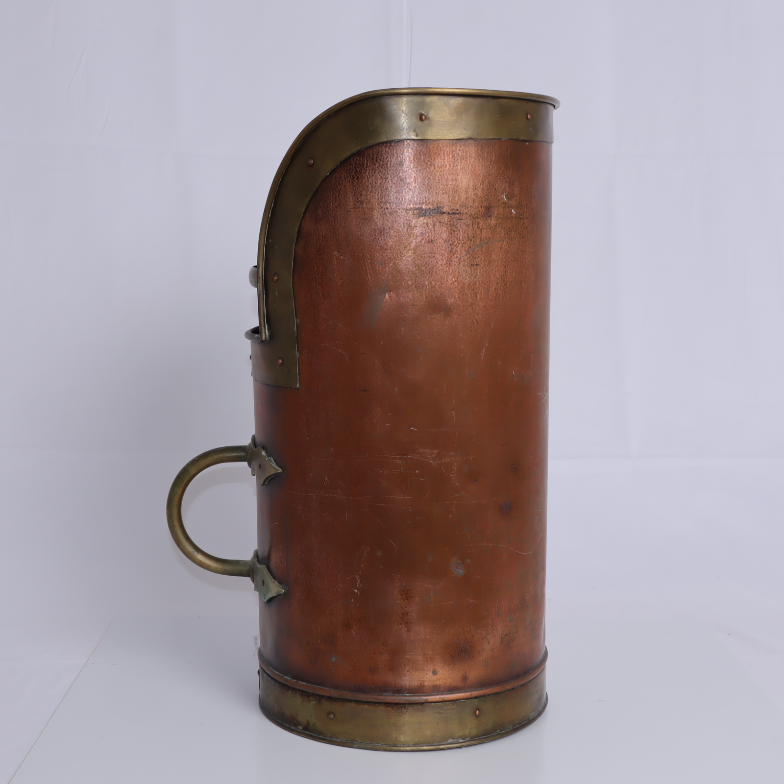 Seau à charbon en cuivre Jean Paul THEVENOT - Photo 1