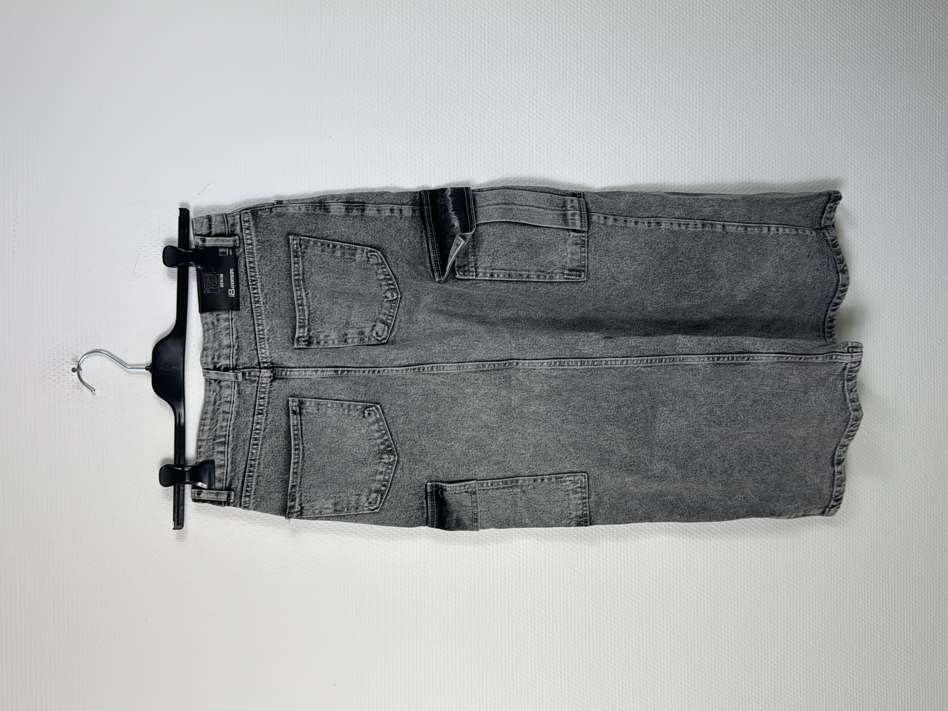 Jupe en jean grise cargo 18 denim 👖 - Photo 4