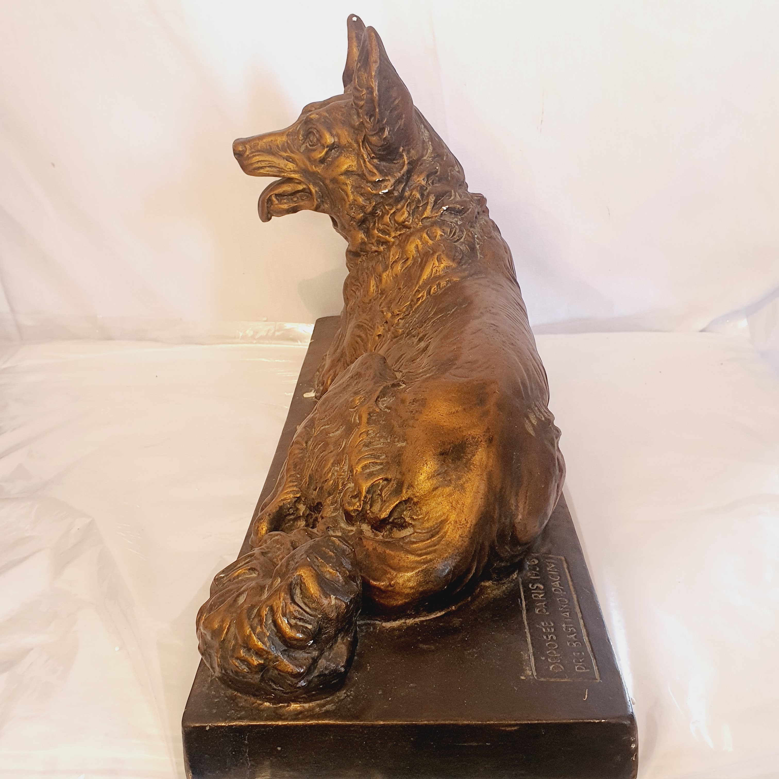Grande sculpture vintage en plâtre de BASTIANO PACINI 1956. Bon état - Vue 2 - 