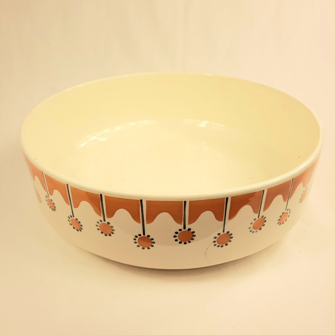 cuvette de toilette et son broc pièces anciennes en faience de Luneville BADONVILLER - Bon état - Photo 2