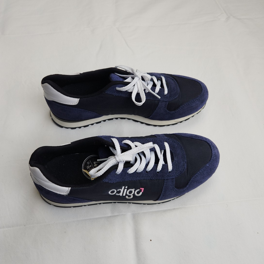 Odigo – baskets bleus en toile homme – pointure 43 Très bon état - Vue 5 - 