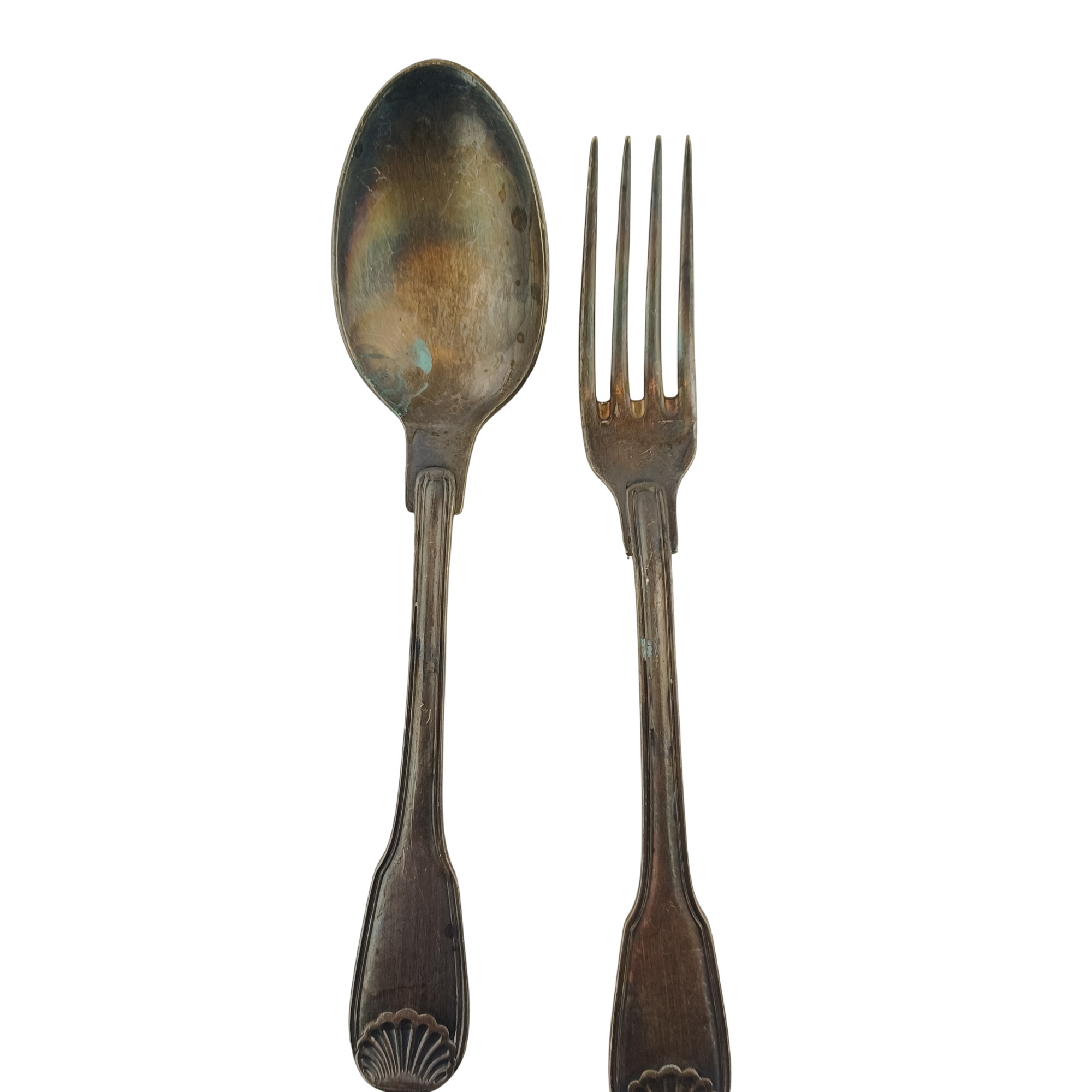 Couverts Ercuis “60” comprenant cuillère à soupe et fourchette Très bon état -  reconditionné disponible sur Label Emmaüs