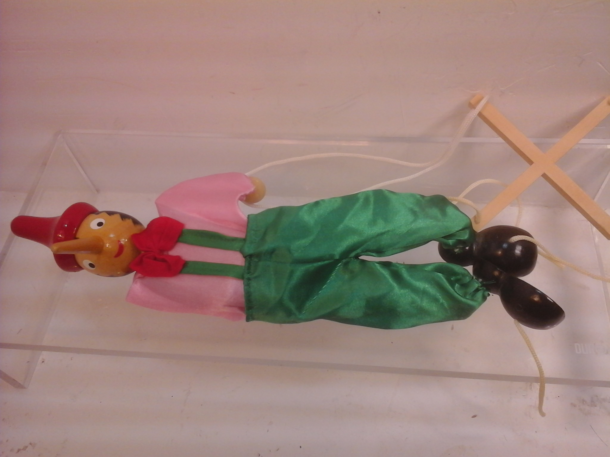 Lot de deux Pinochio marionnette bois Bon état - Vue 3 - 