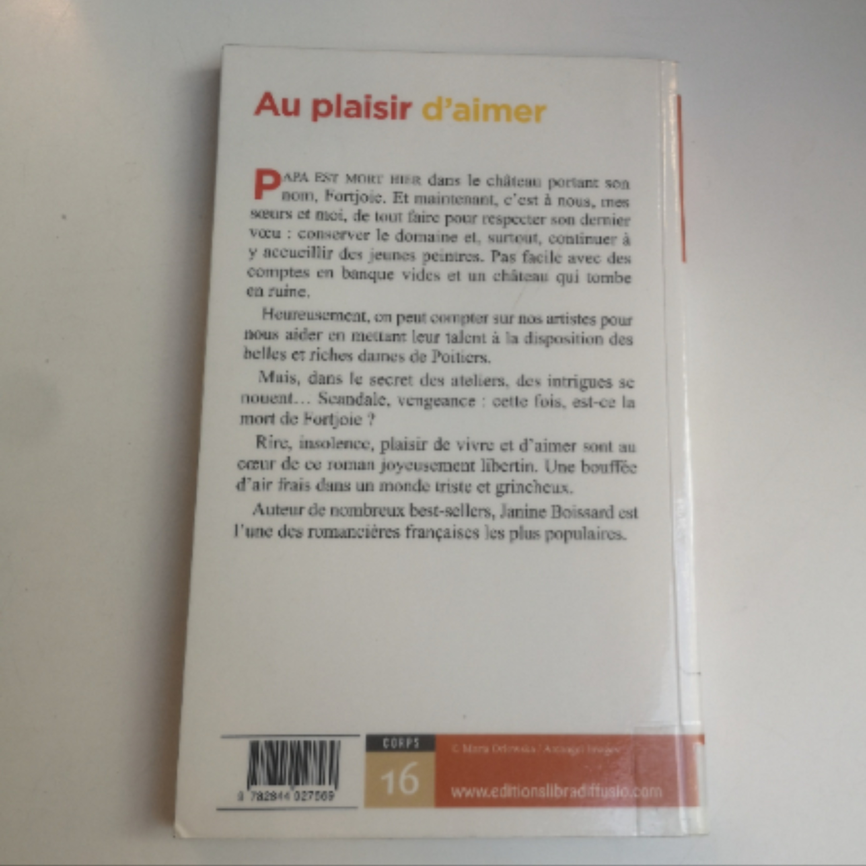 Au plaisir d'aimer [édition en GROS CARACTERES] - Janine Boissard - Photo 3