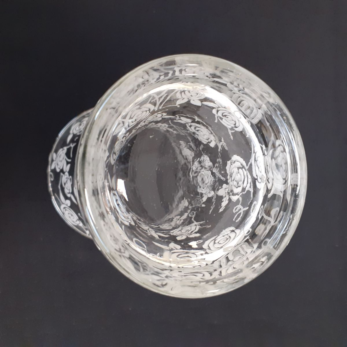 Vase - Verre fin - Déco florale Bon état - Vue 4 - 