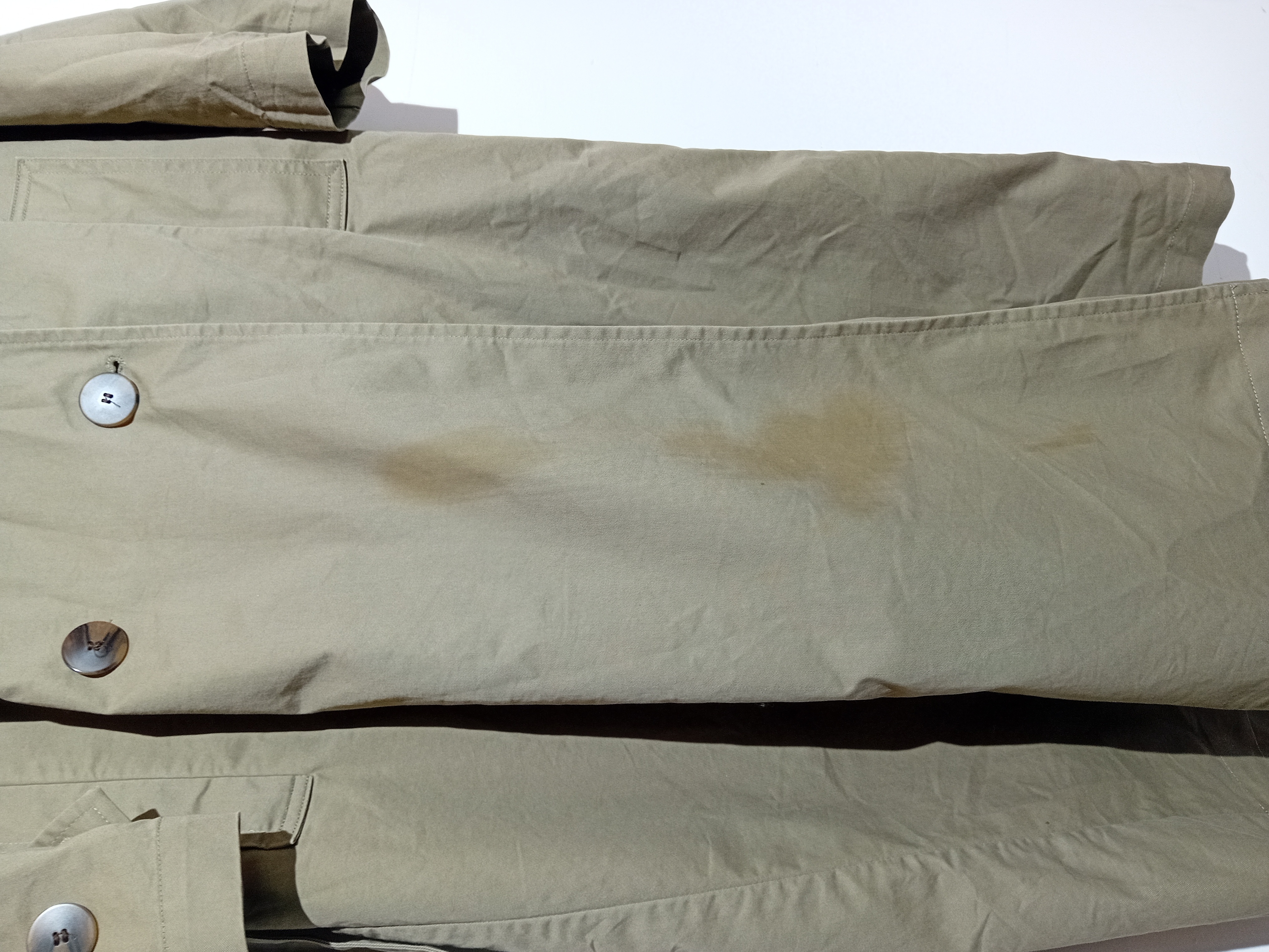 Voir photo 4 de Trench-coat Long Kaki Double-boutonnage Zara M (T4204) Trench-coat Long Kaki Double-boutonnage Zara M (T4204) État correct - Vue 4 -