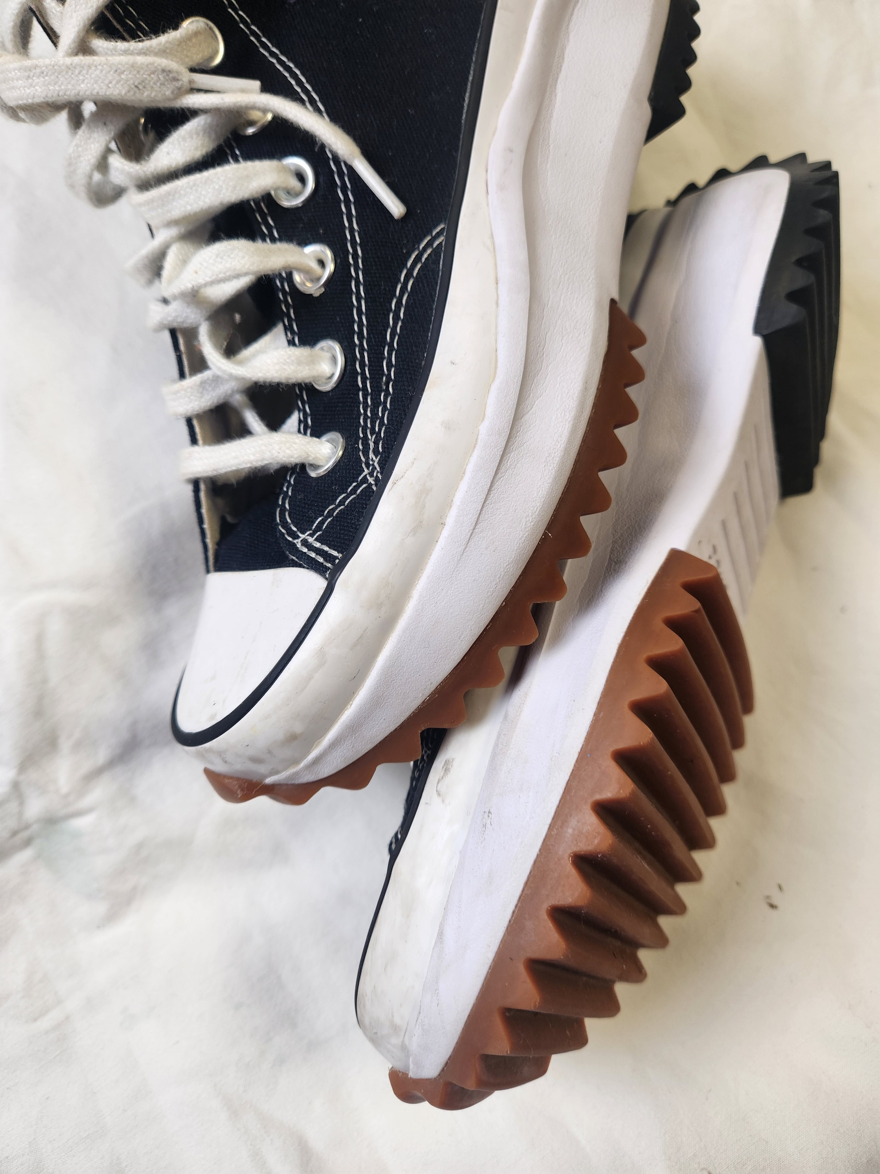 Converse – baskets noirs/ blanc en toile – pointure 37 Bon état - Vue 4 - 