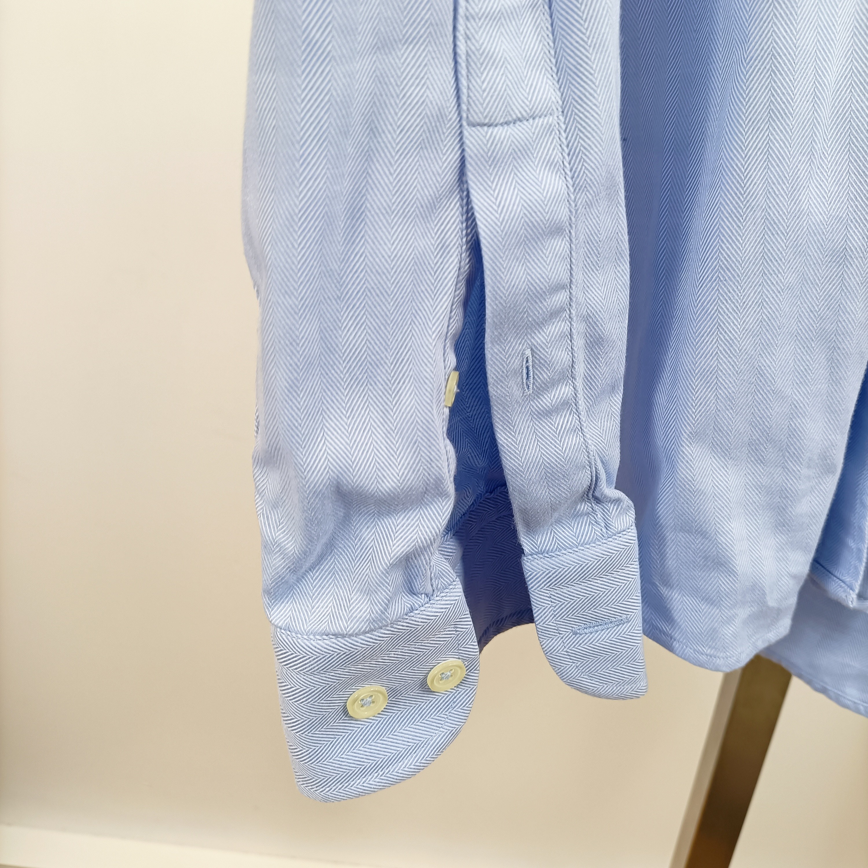 Chemise bleu ciel Café Coton Paris 100% coton col classique taille 40/41 - Photo 4
