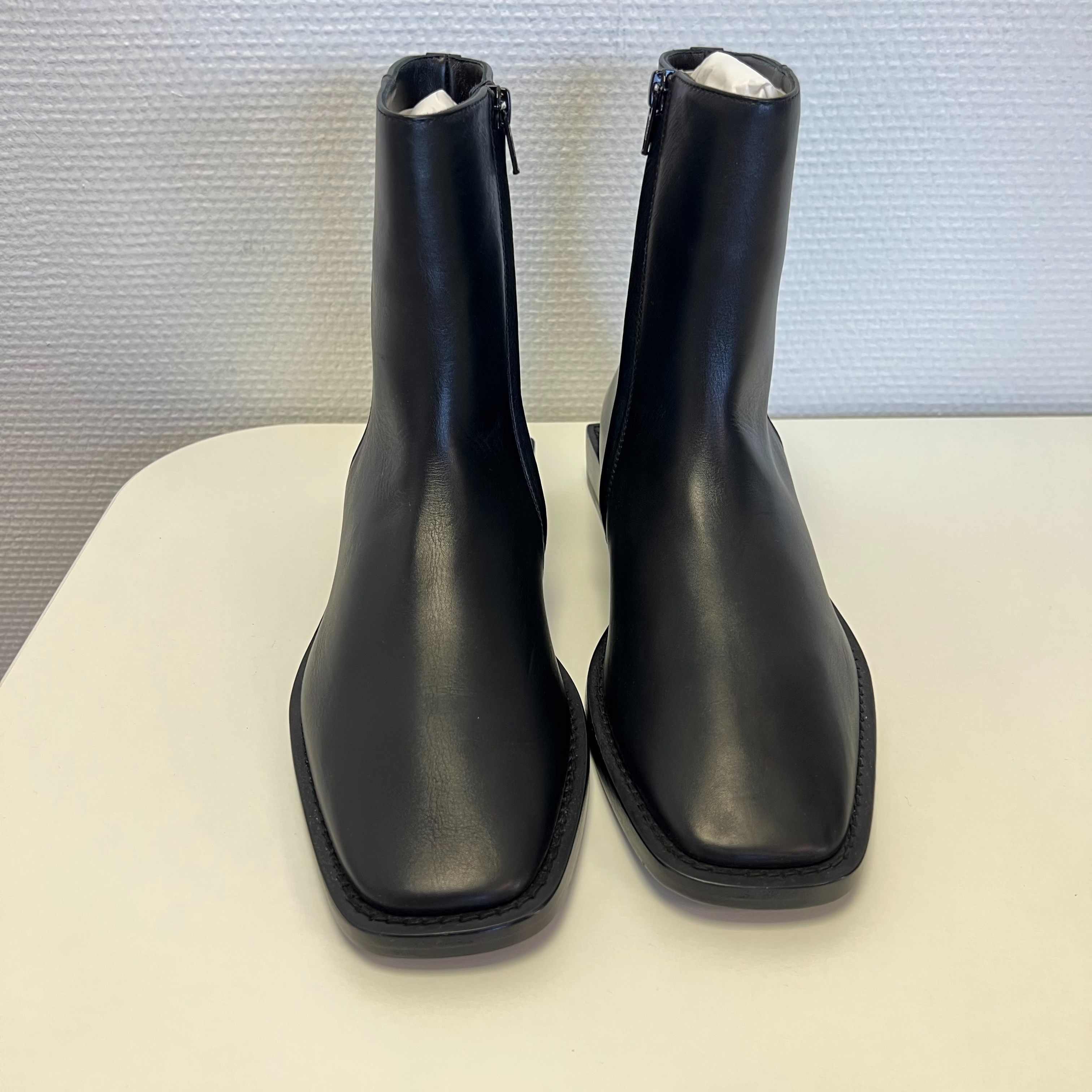 Bottines Balenciaga cuir noir - T37.5 - Photo 1