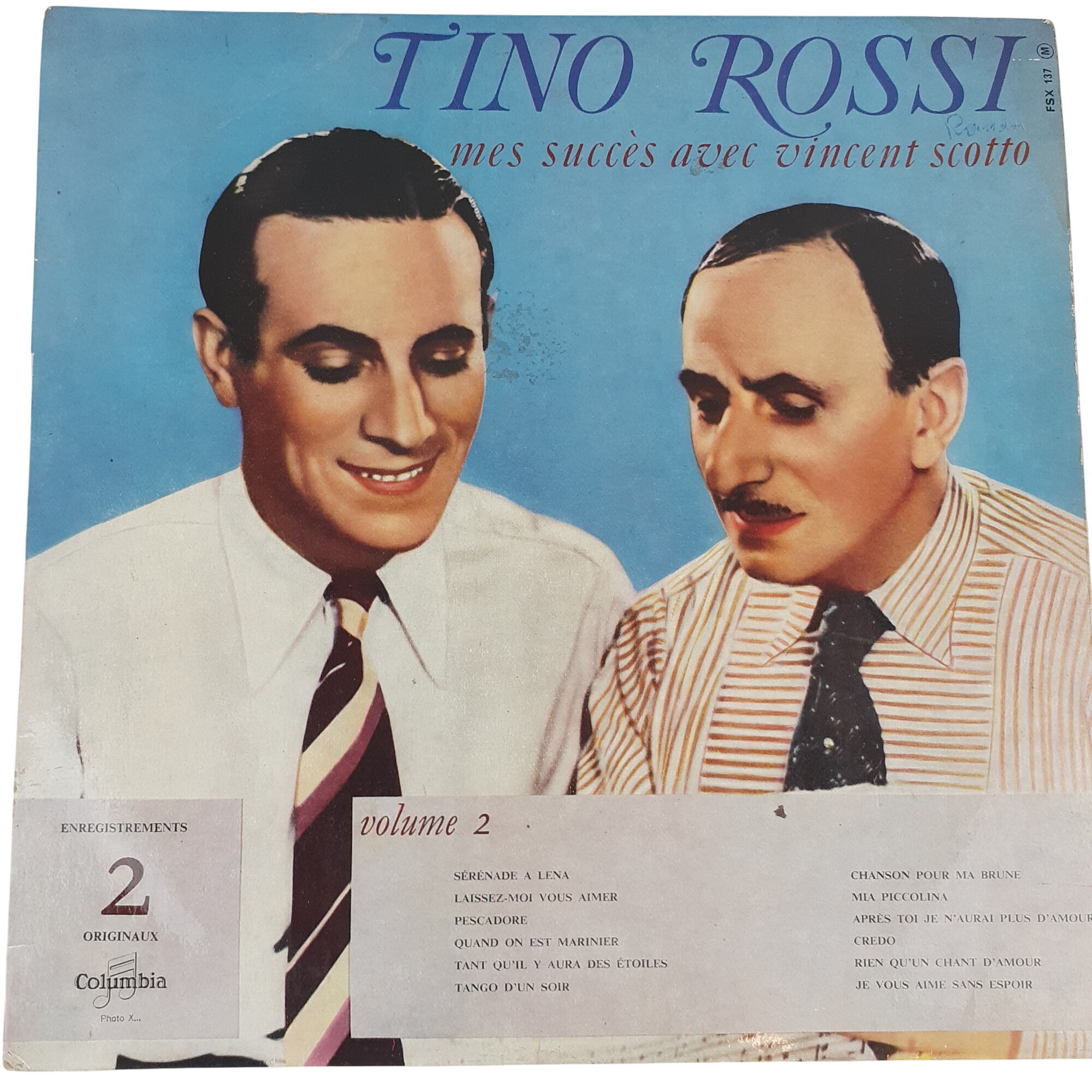 Tino Rossi - Mes Succès Avec Vincent Scotto  -  reconditionné disponible sur Label Emmaüs