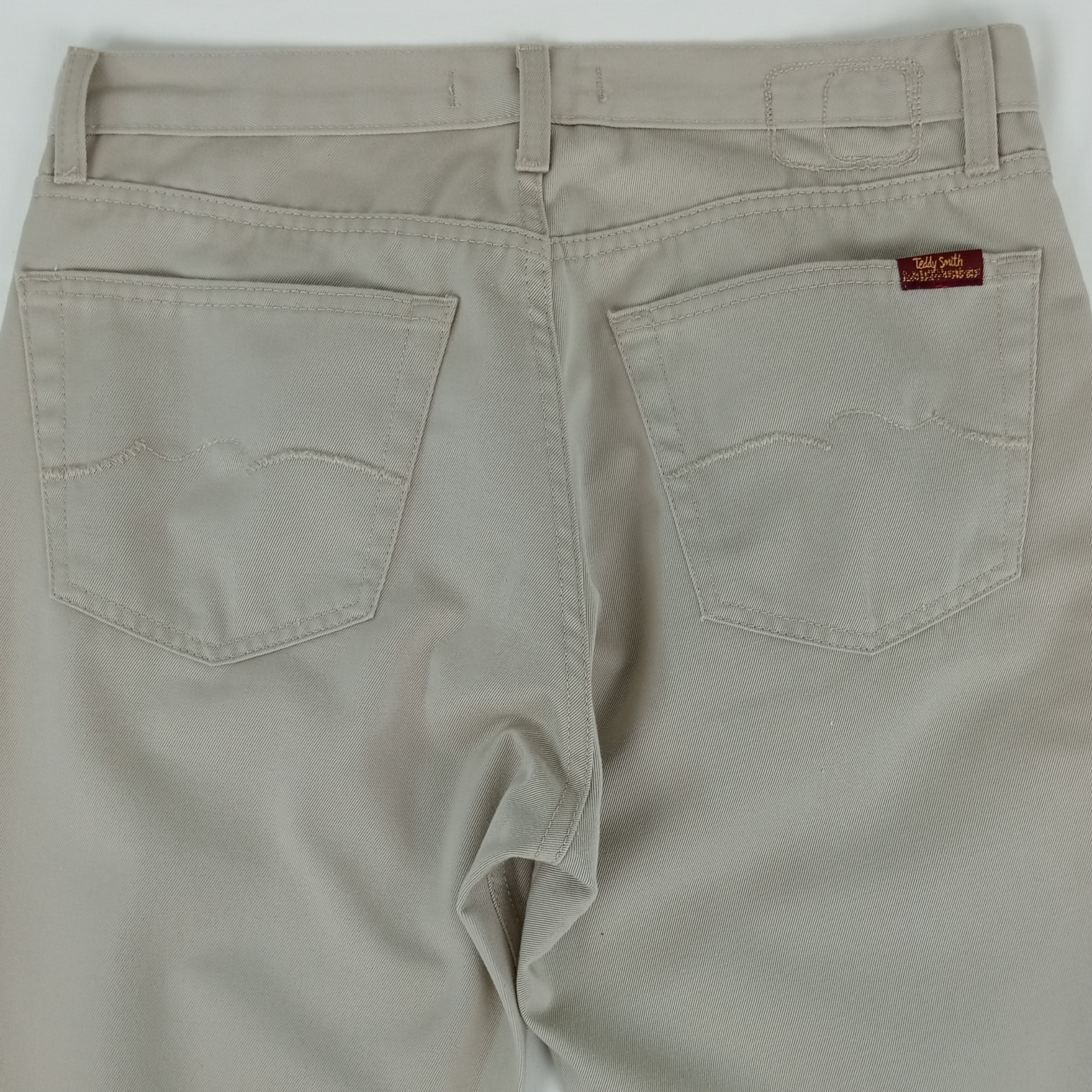 Jean homme de la marque Teddy Smith coupe longue de couleur jaune chamois taille M (38) - Photo 3