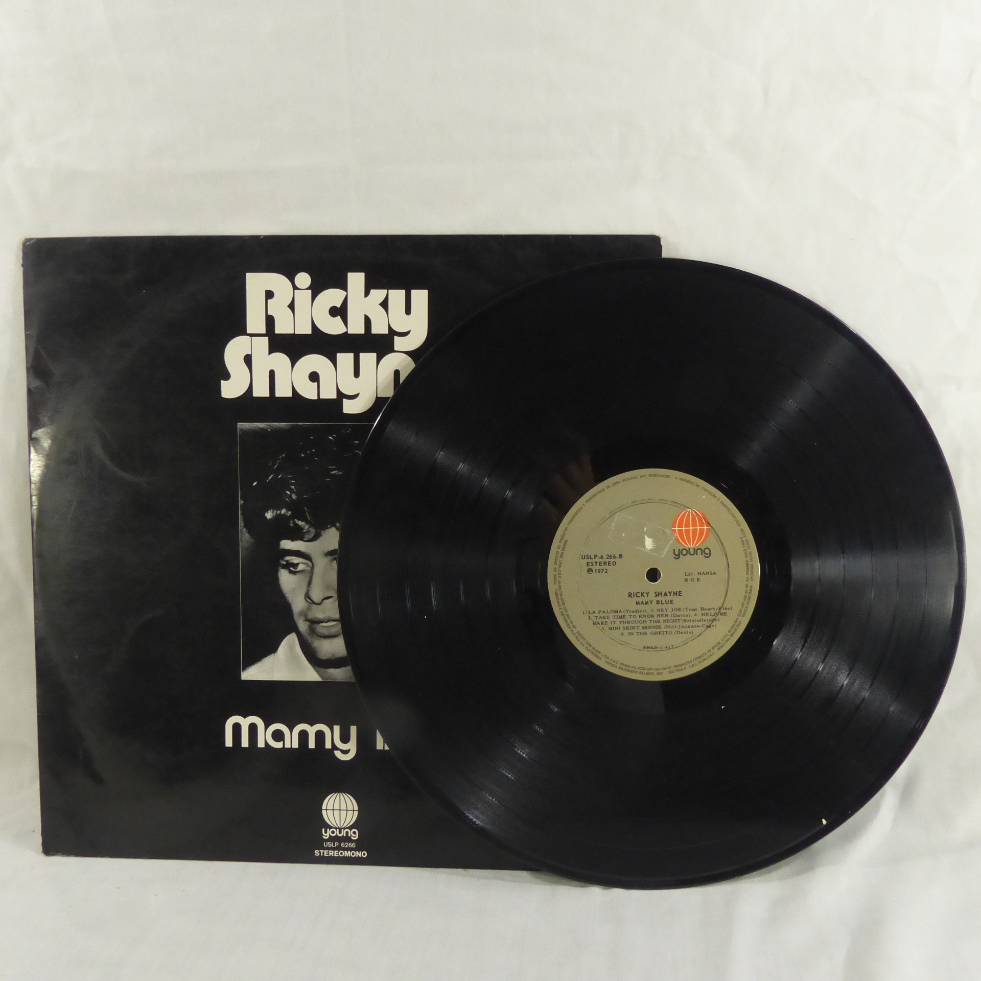 Vinyle 33T Ricky Shayne – Mamy Blue.  -  reconditionné disponible sur Label Emmaüs