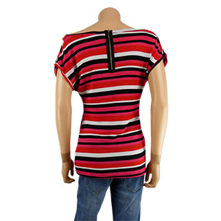 T-shirt à rayures multicolores - femme - Cache Cache - taille 1 - Photo 1