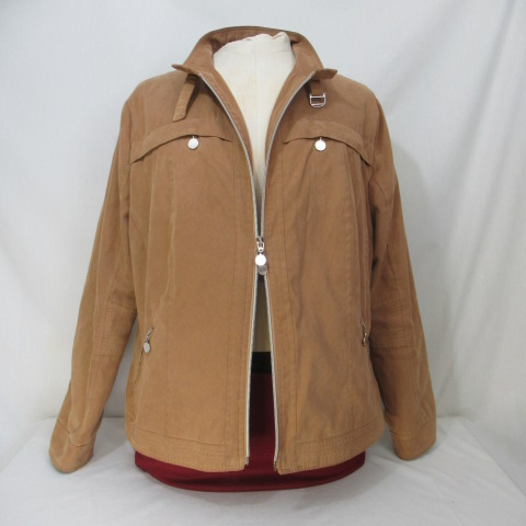 HF278 - Veste légère effet daim - Faber - Taille 46 Bon état - Vue 4 - 