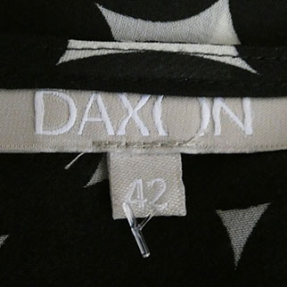 Blouse imprimée noire et beige - femme - Daxon - taille 42 - Photo 3