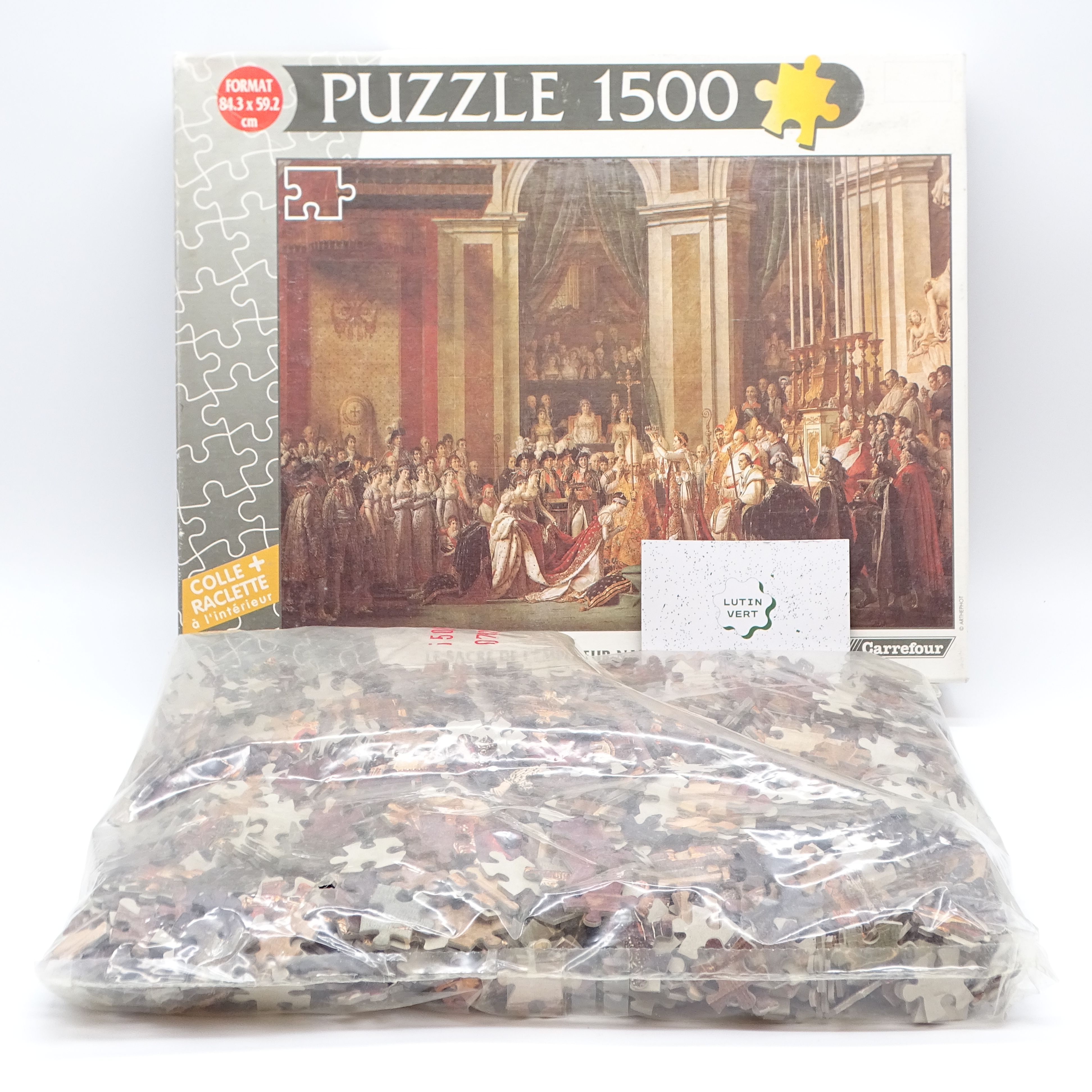 Voir photo 3 de Puzzle 1500 pièces « Le sacre de l’Empereur » d'occasion CARREFOUR - Dès 12 ans | Ref 13532 Puzzle 1500 pièces « Le sacre de l’Empereur » d'occasion CARREFOUR - Dès 12 ans | Ref 13532 Très bon état - Vue 3 -