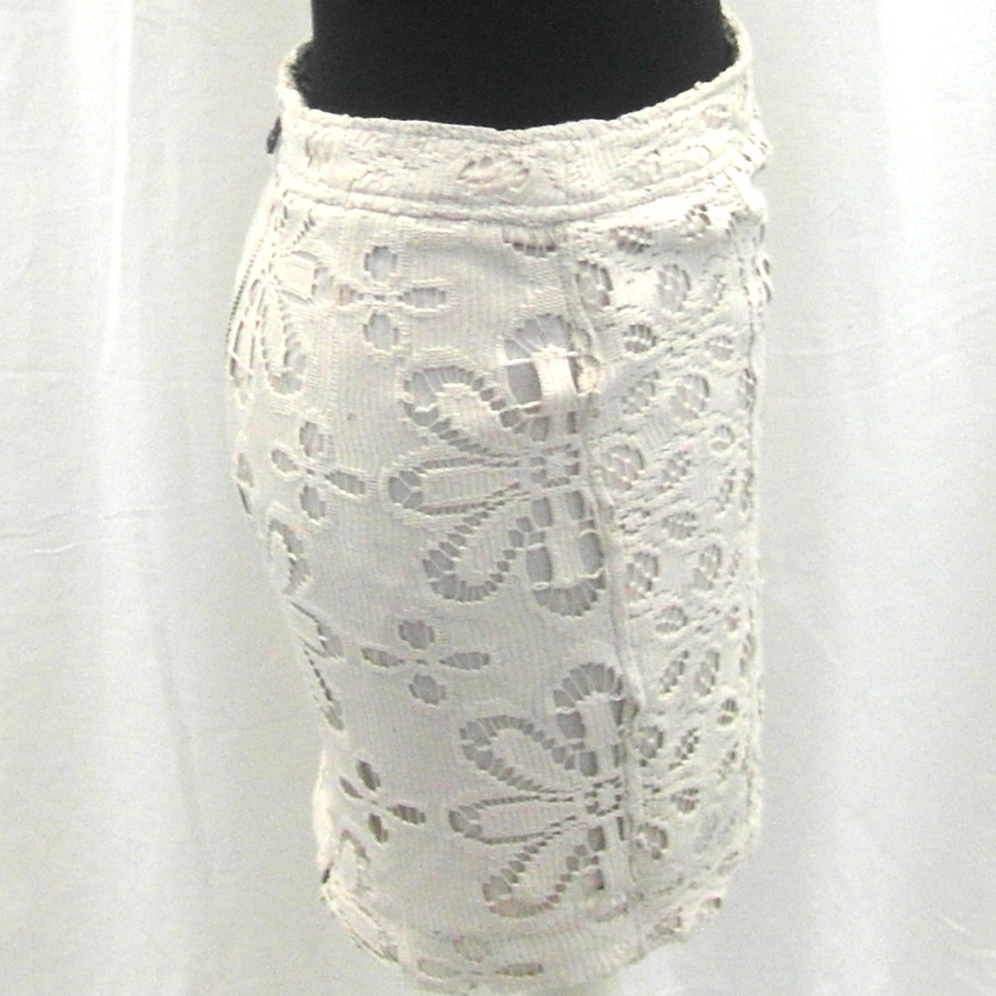 Jupe blanc crème Mango taille S - Photo 3