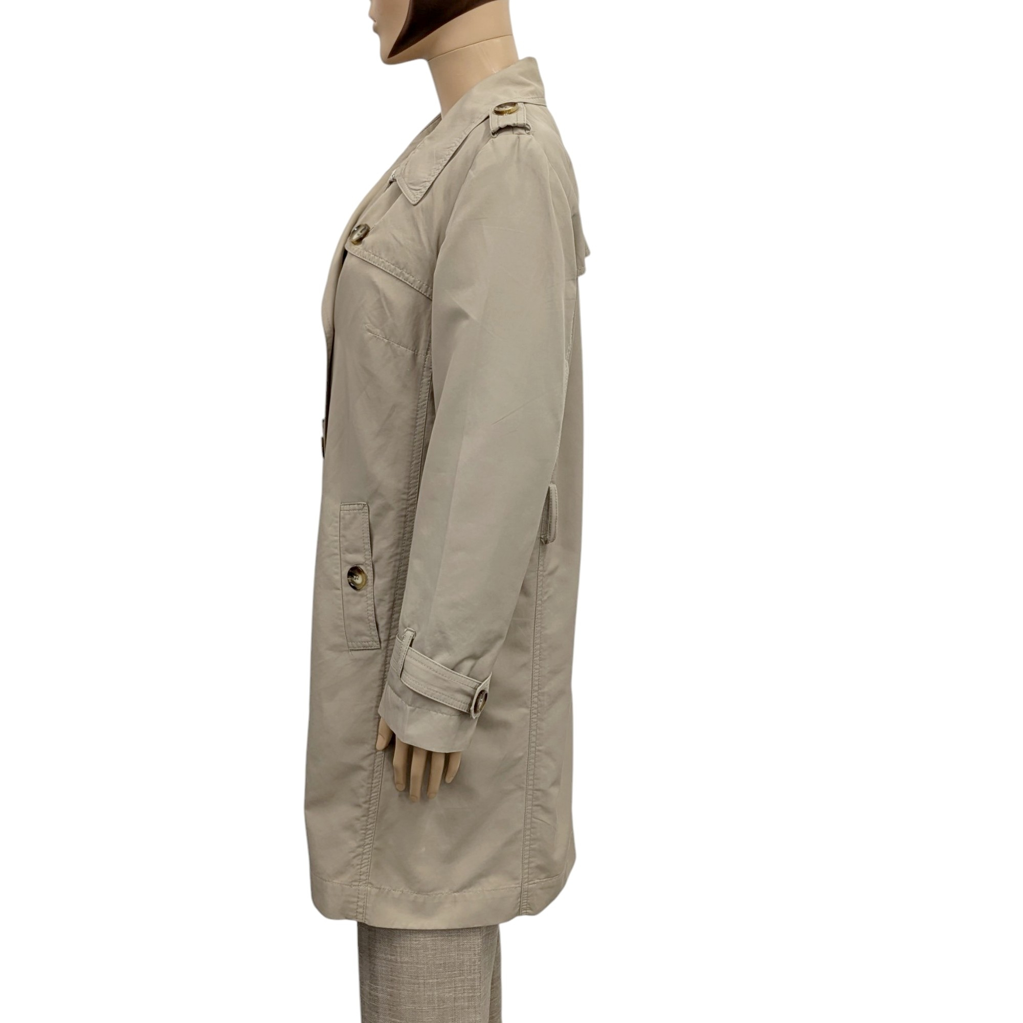 Veste Trench léger Pablo Gérard Darel T 42 en toile beige - Photo 4