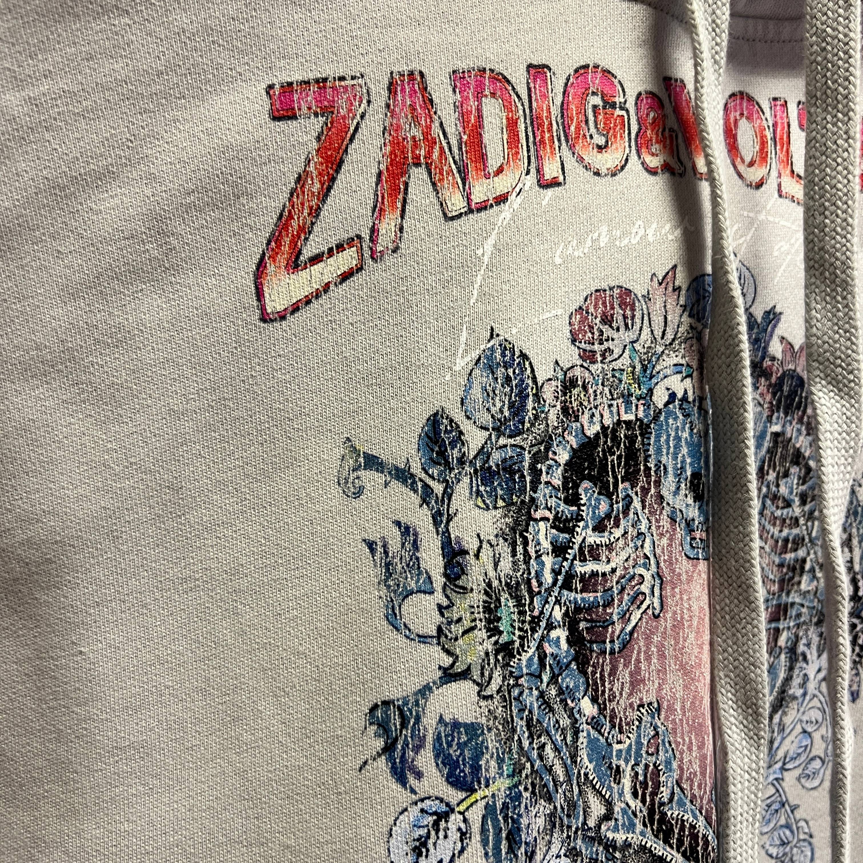Zadig & Voltaire - Sweat - Coton violet pastel - Femme - Taille M Comme neuf - Vue 5 - 
