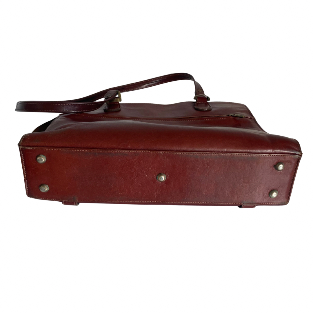 Sac sacoche mixte en cuir- Texier Bon état - Vue 5 - 