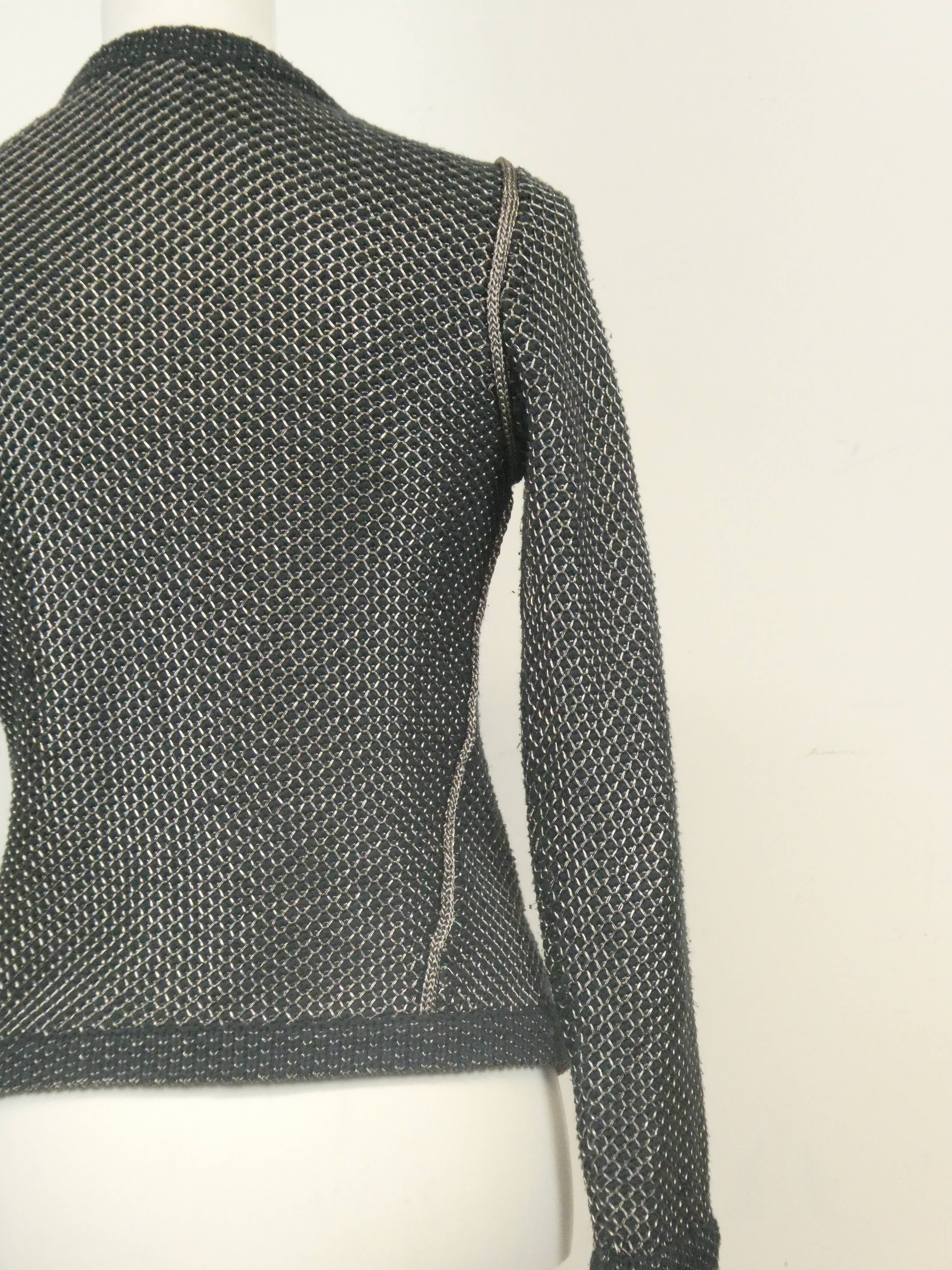 Maje cardigan manches longues à ornements métalliques - Taille M/2/38 - Photo 10